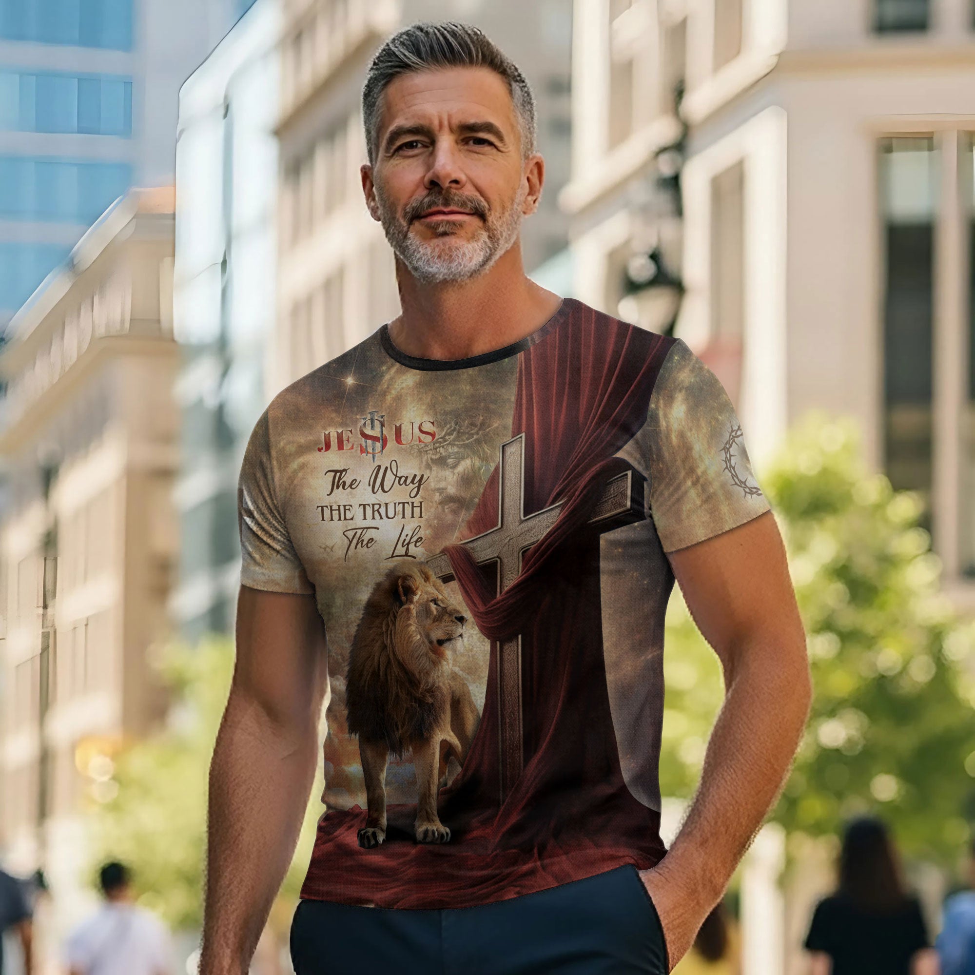 The Lion And The Path To Life "The Way The Truth The Life" T-Shirt