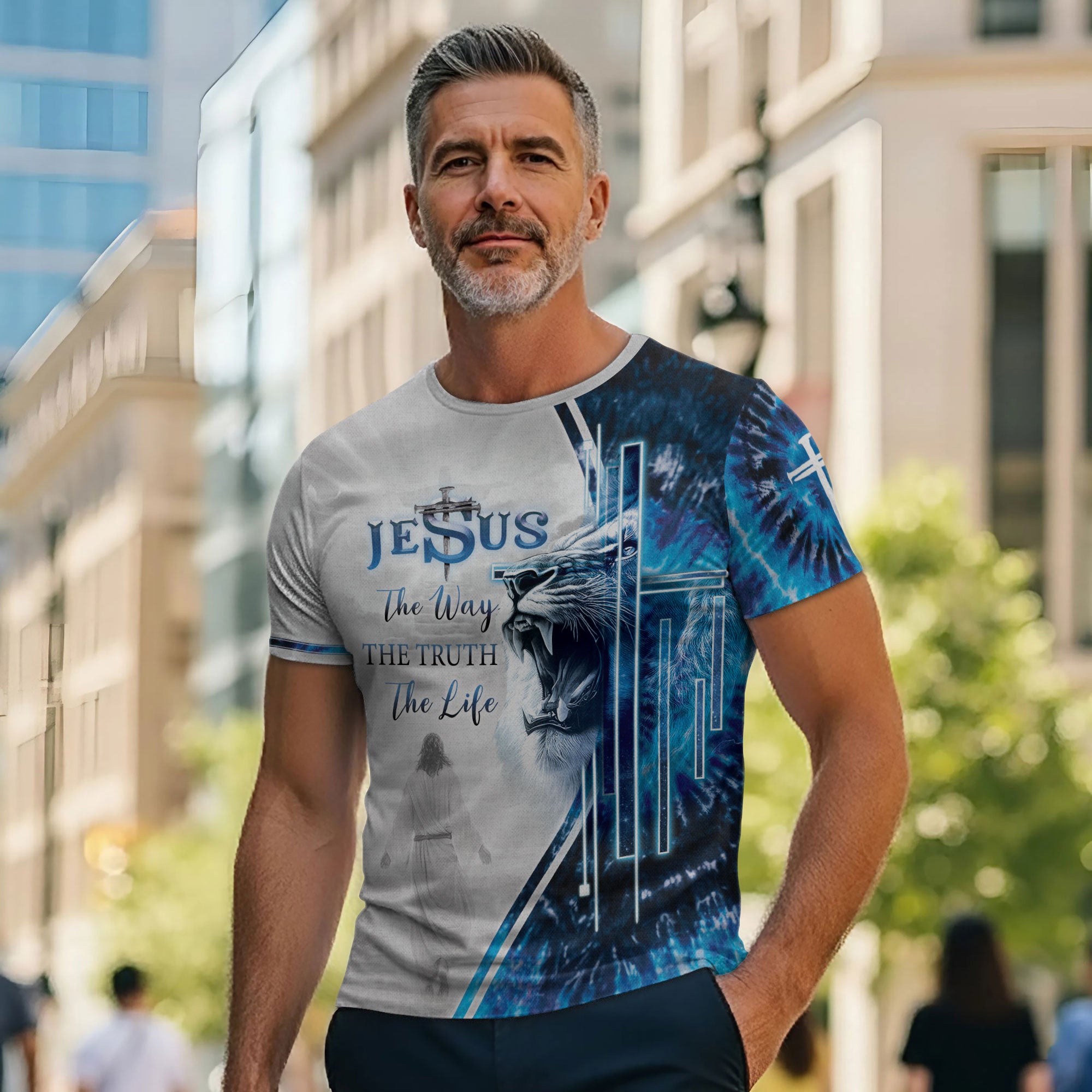 The Way The Truth The Life John 14:6 Roaring Lion T-Shirt