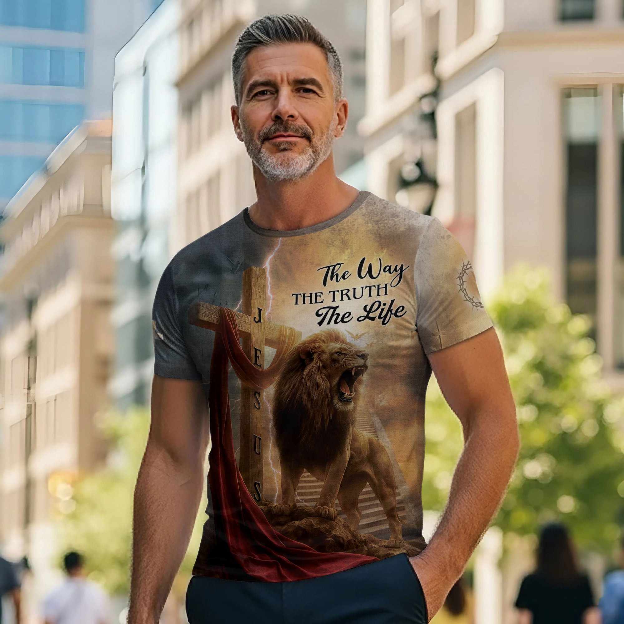 The Lion's Roar In The Storm "The Way The Truth The Life" T-Shirt