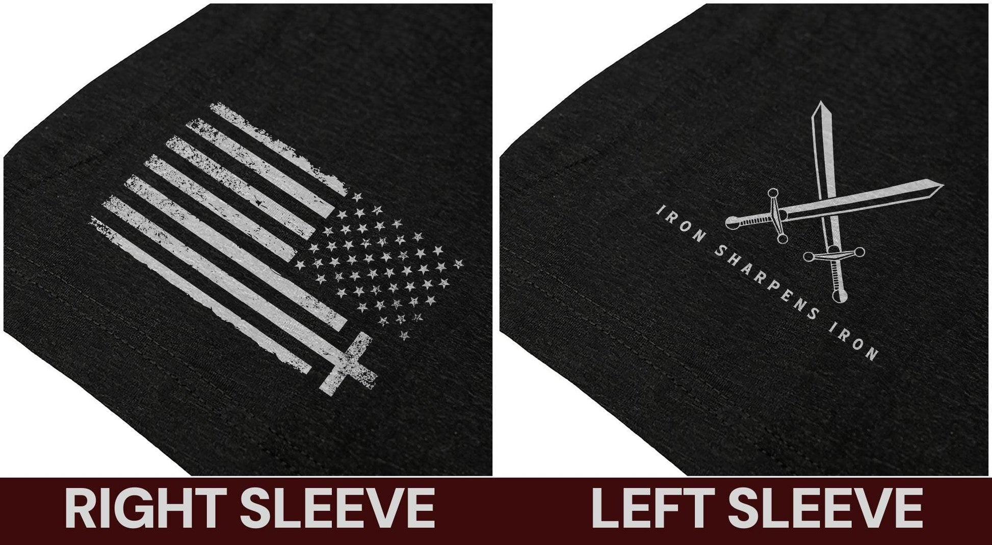 Iron Sharpens Iron Cross Proverbs 27:17 Christian T-Shirt - Rust Field Wear