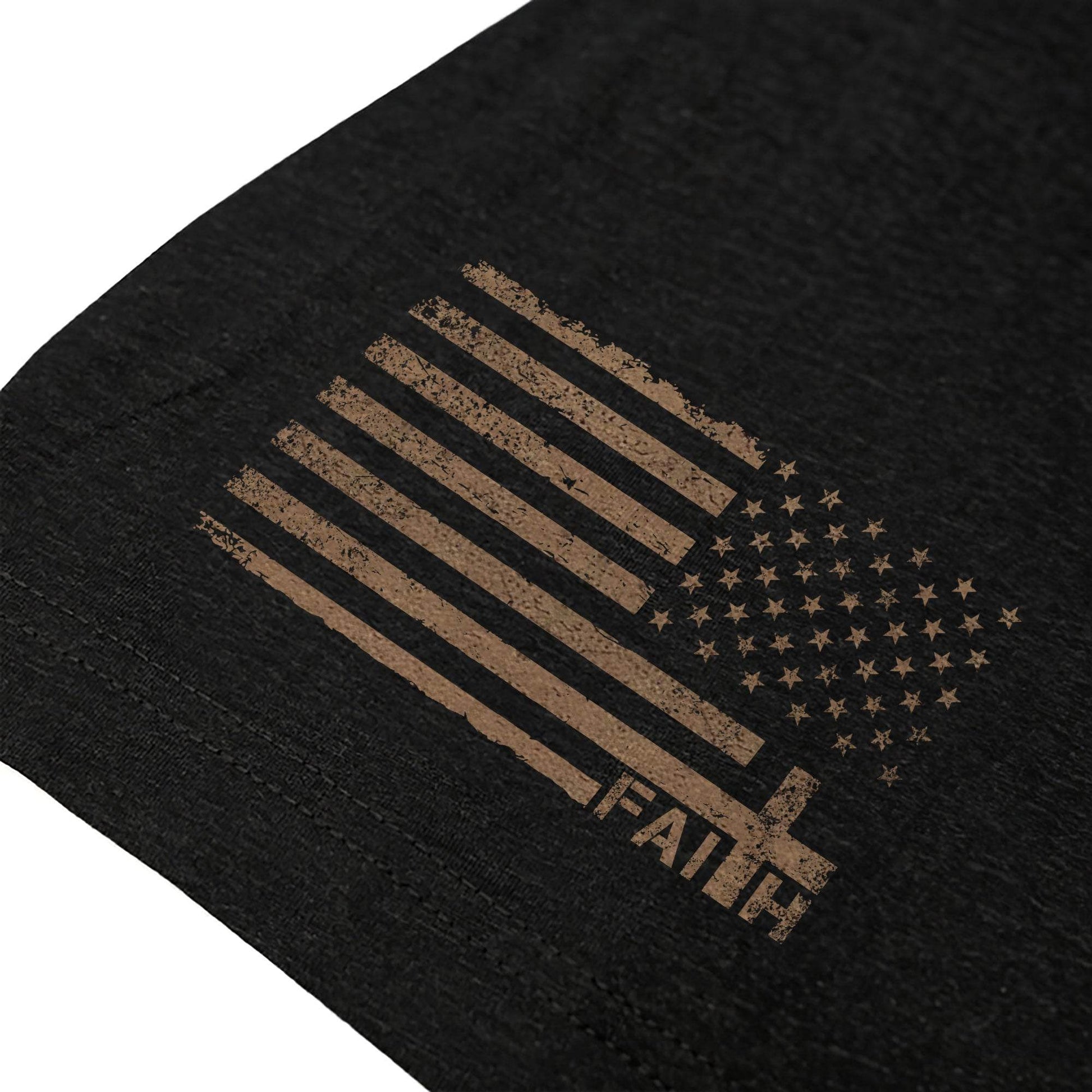 Faith Over Fear Wooden Cross Crown of Thorns T-Shirt - Rust Field Wear