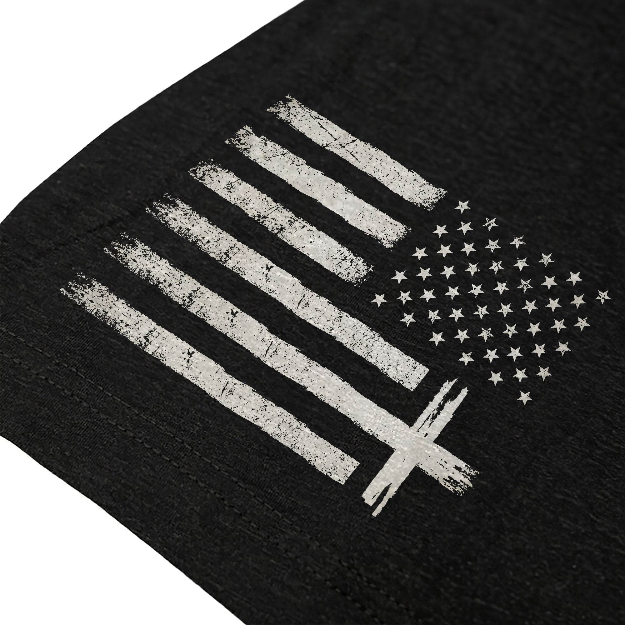 Faith Over Fear Bold Vertical Cross Statement T-Shirt - Rust Field Wear