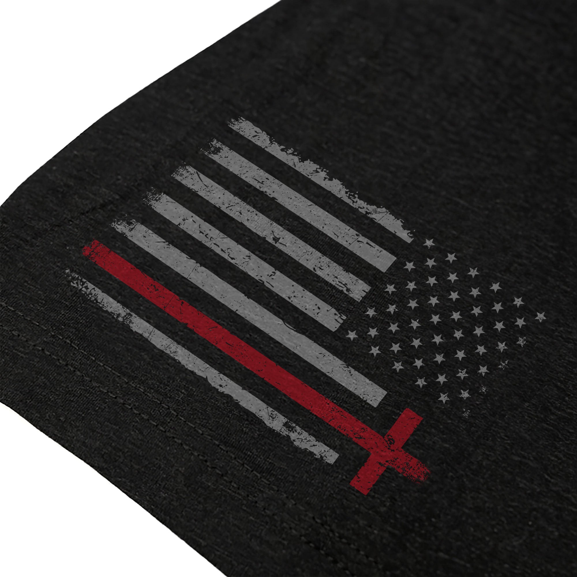 Faith Over Fear Psalms 118 6 Red Cross American Flag Christian T-Shirt