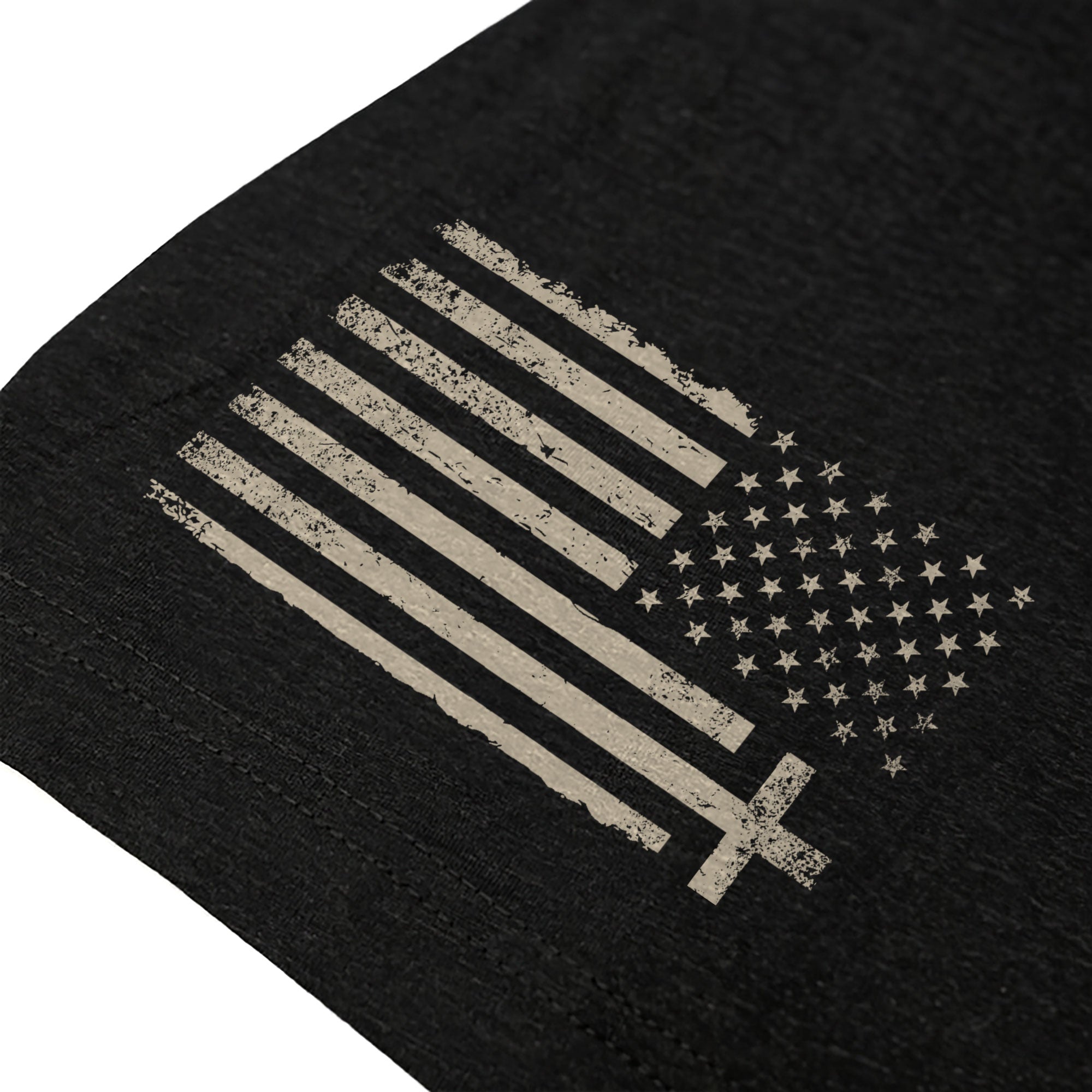 Faith Over Fear USA Flag Cross Christian T-Shirt