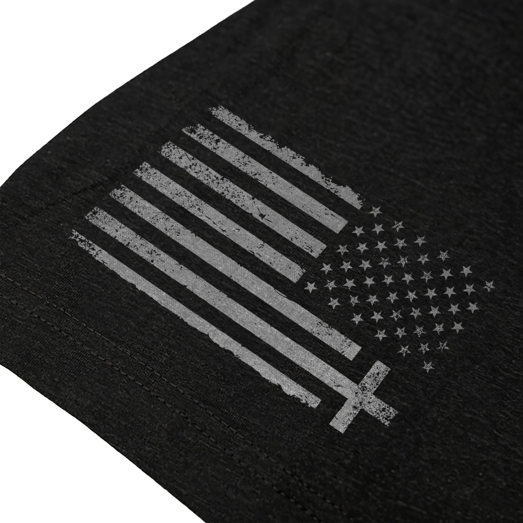 Faith Over Fear USA Flag Red Cross Christian T-Shirt