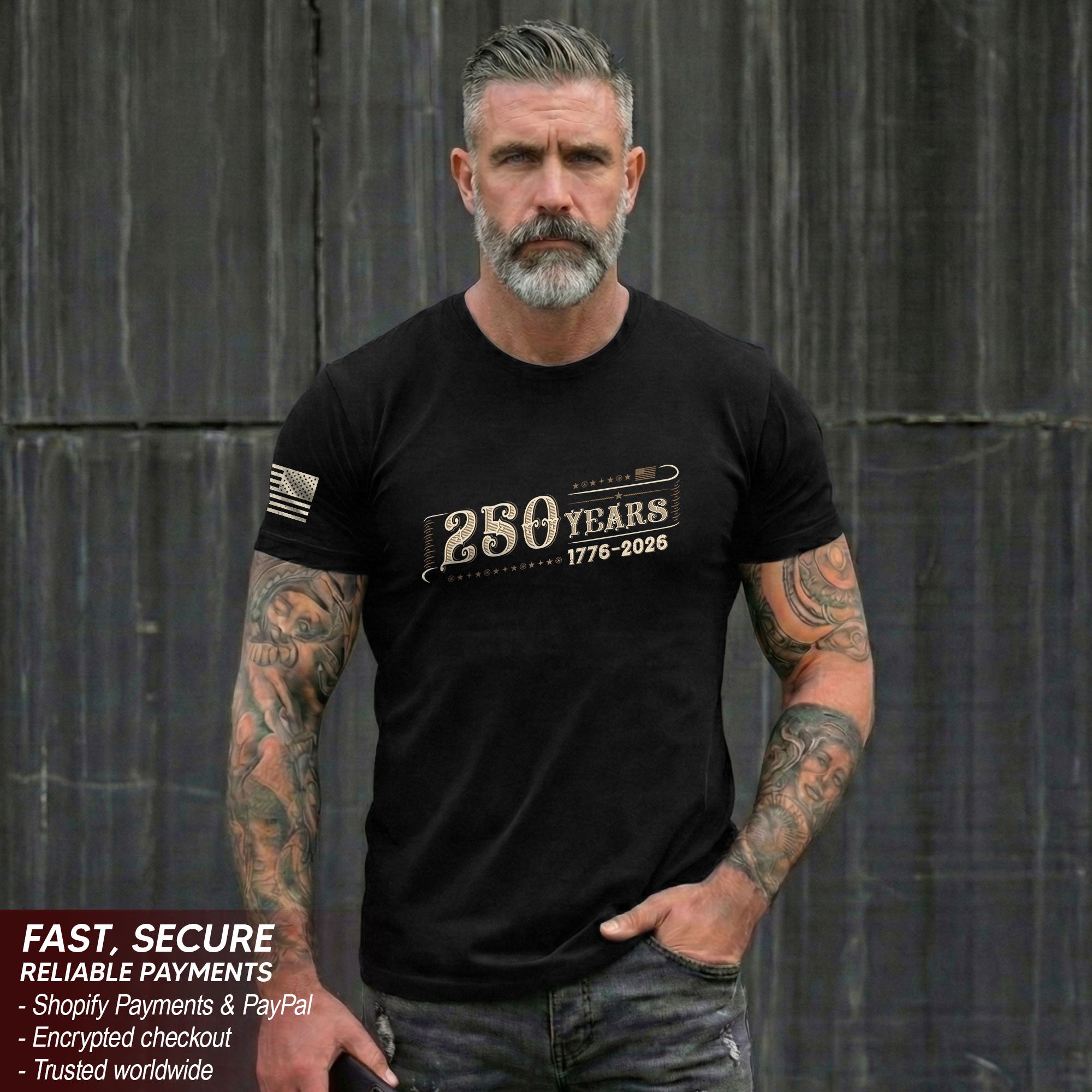 250 Years Independence Anniversary T-Shirt – 1776–2026 Vintage American Heritage Tee