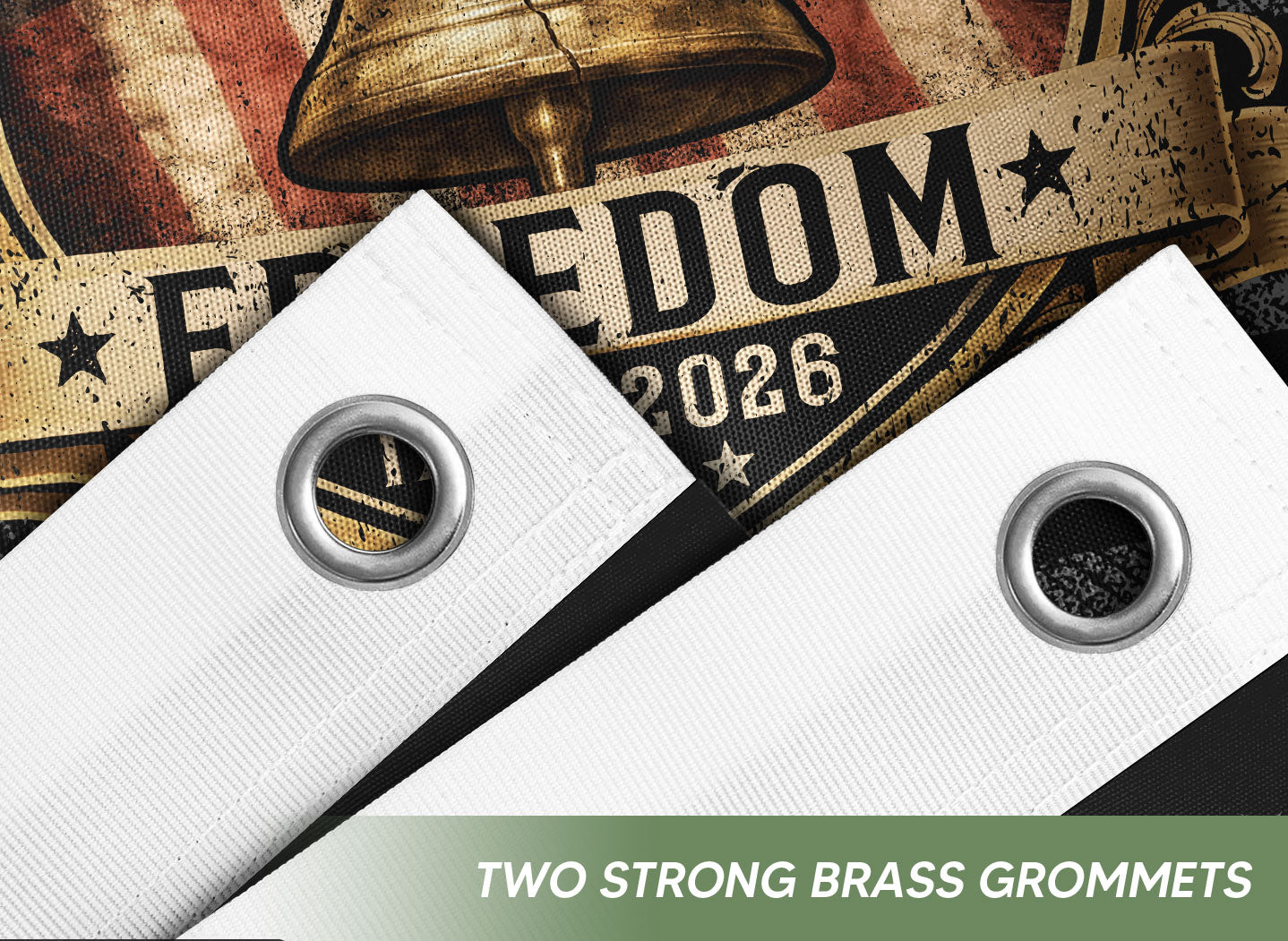 USA 250th Anniversary 250 Years Flag 1776-2026 Liberty Bell Eagle Freedom