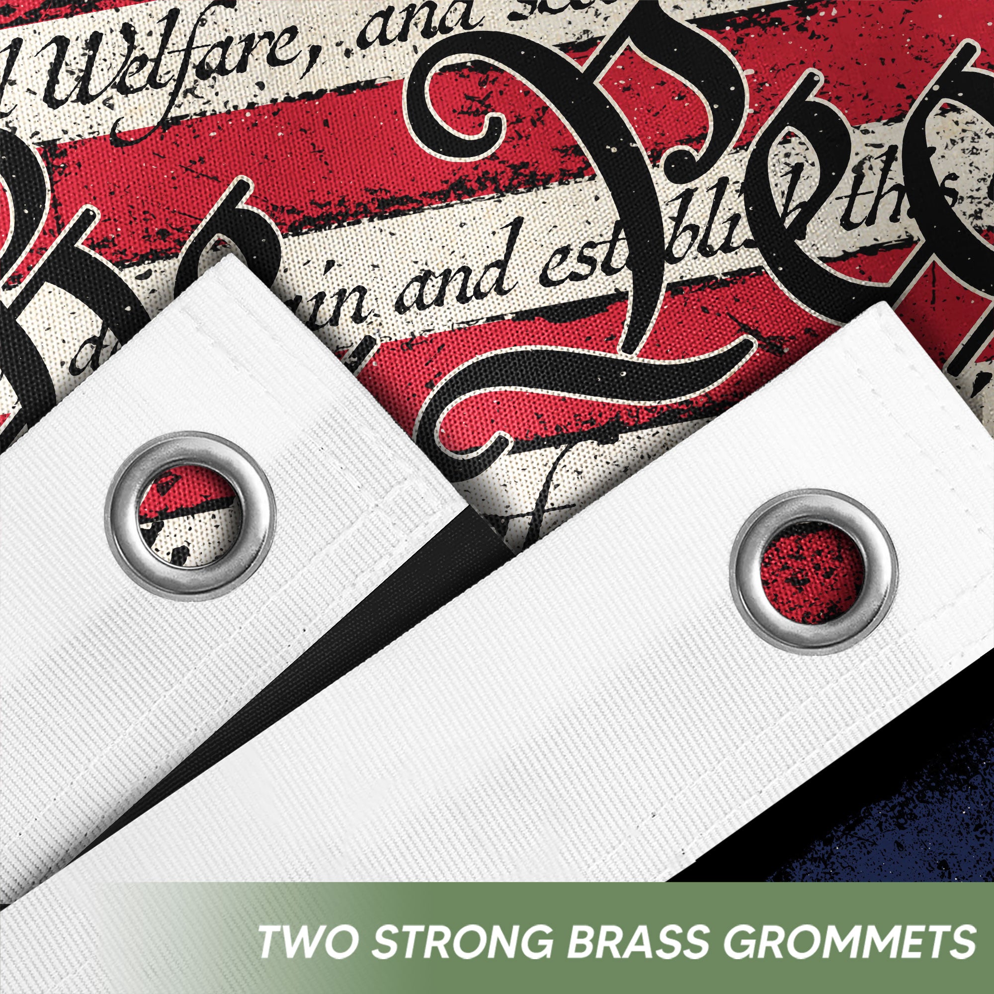 We The People Semiquincentennial Double-Sided House Flag – 250 Years of Freedom Patriotic American Décor 1776–2026