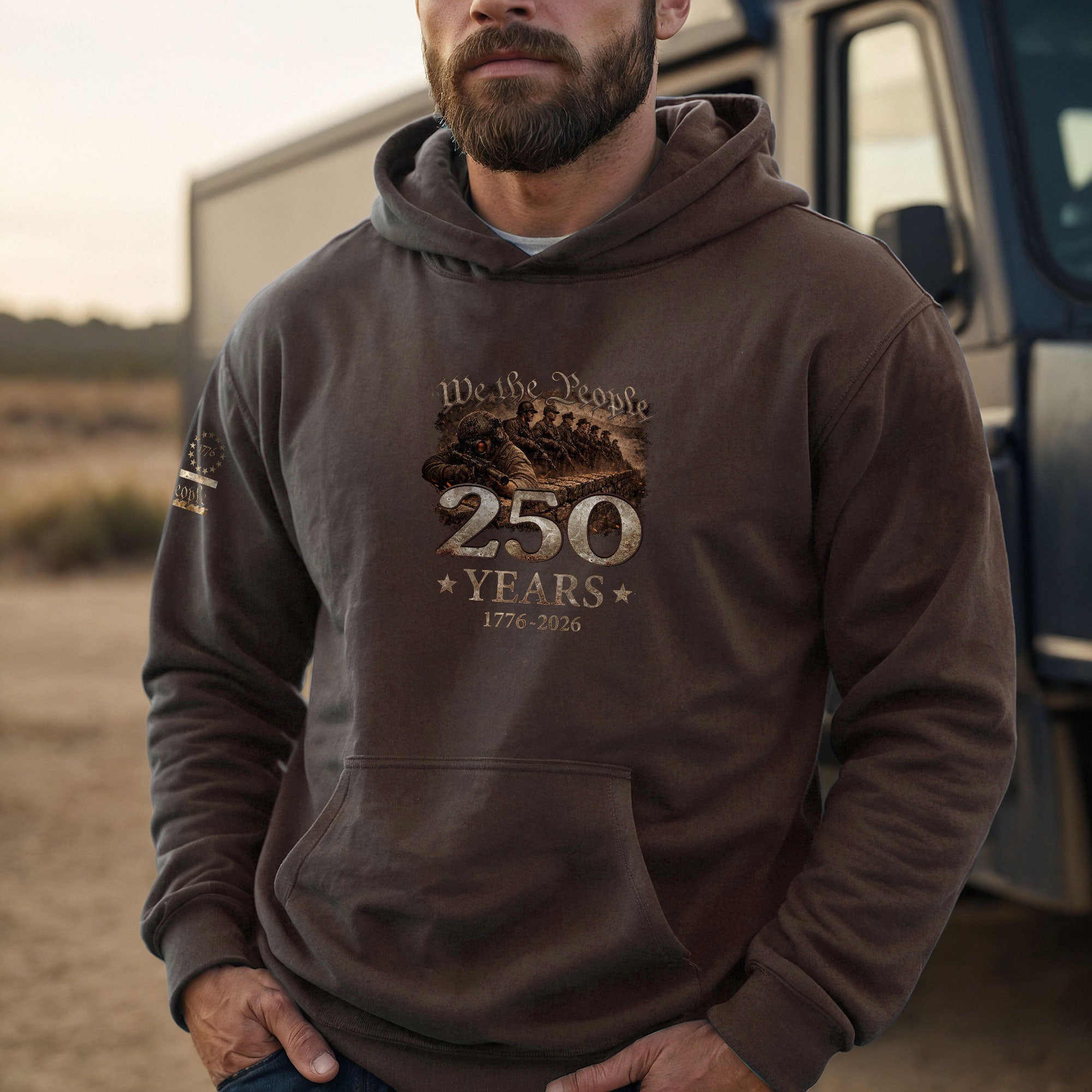 America 250 Years Anniversary Hoodie 1776–2026, Vintage American Freedom Heritage Design