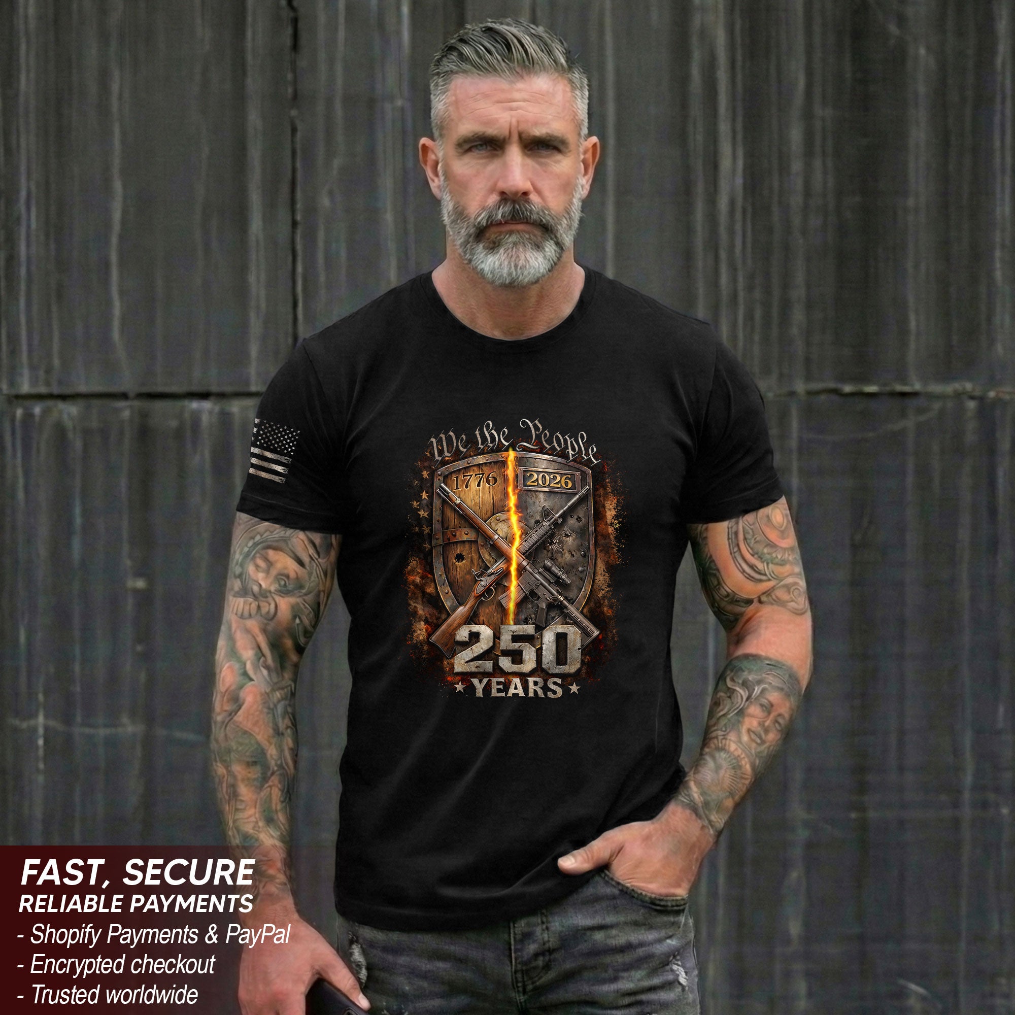 USA 250th Anniversary Semiquincentennial 250 Years Shirt 1776-2026 Forged in Liberty We The People Mental Strength Patriotic