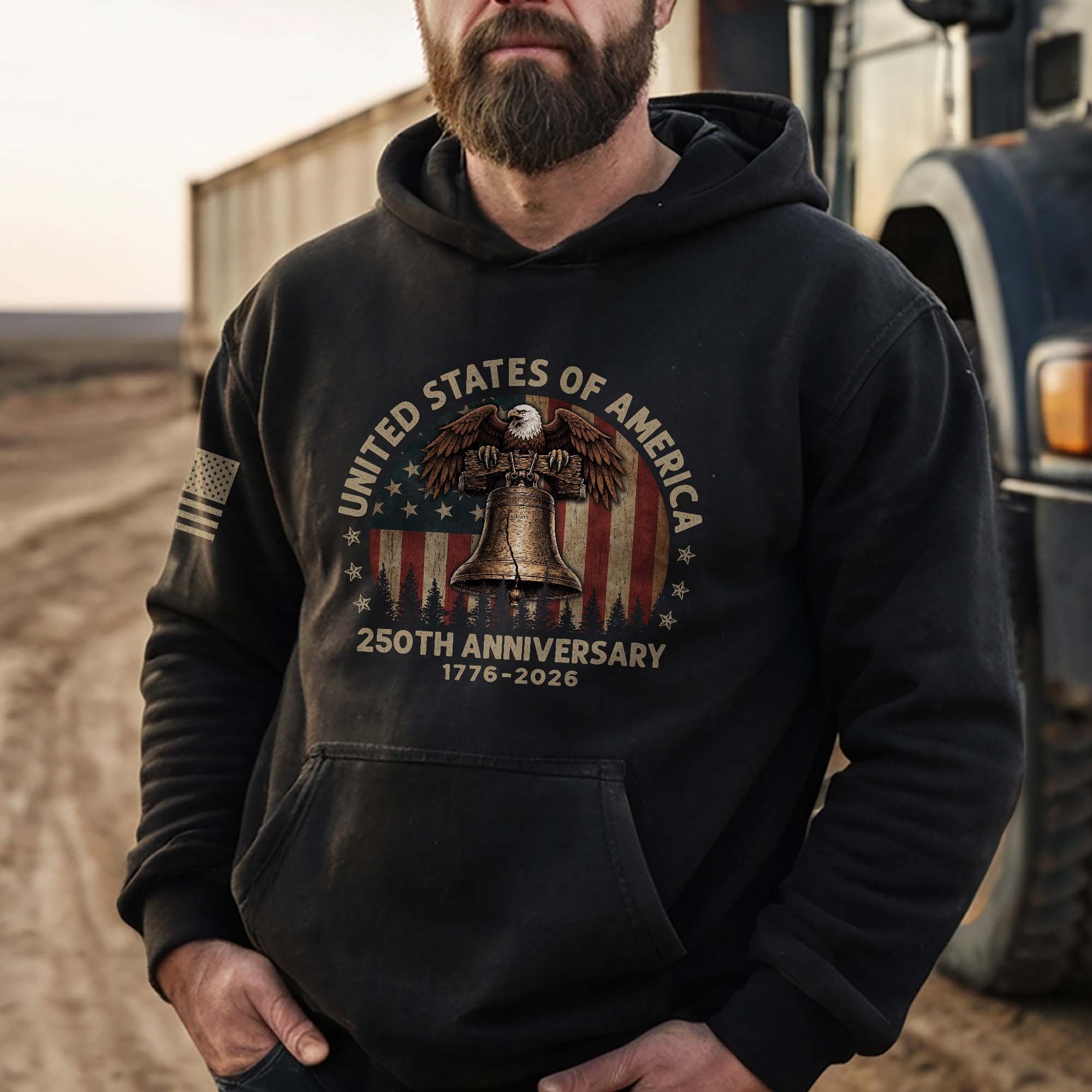 USA 250th Anniversary Hoodie 1776–2026, Premium American Heritage Celebration Hoodie for Men and Women