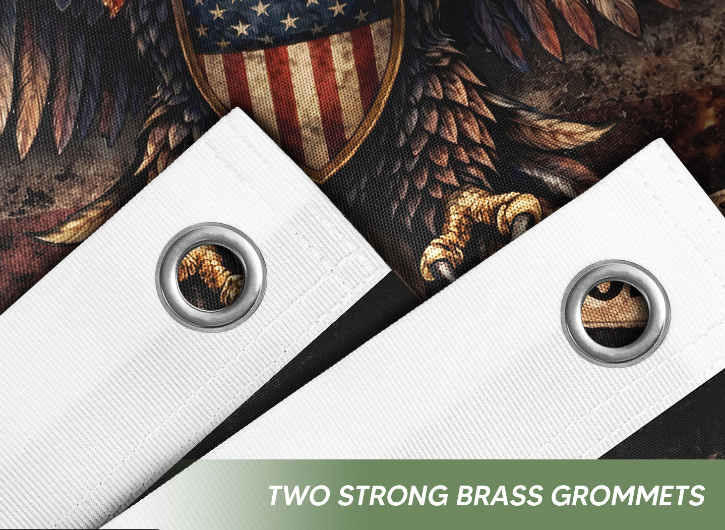 American 250th Anniversary Flag 1776-2026 Semiquincentennial 250 Years of Freedom Patriotic Eagle Memorial