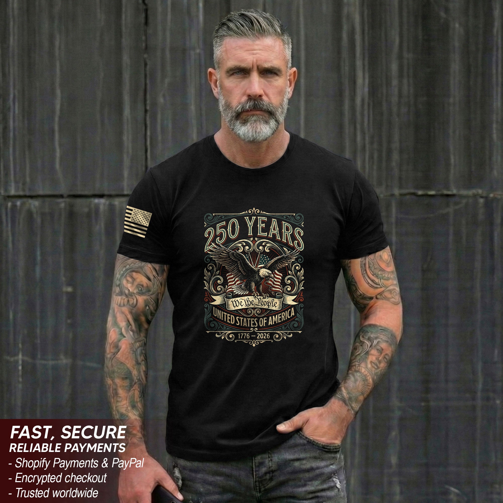 United States 250 Years Independence Shirt 1776–2026 American Eagle Patriotic Apparel