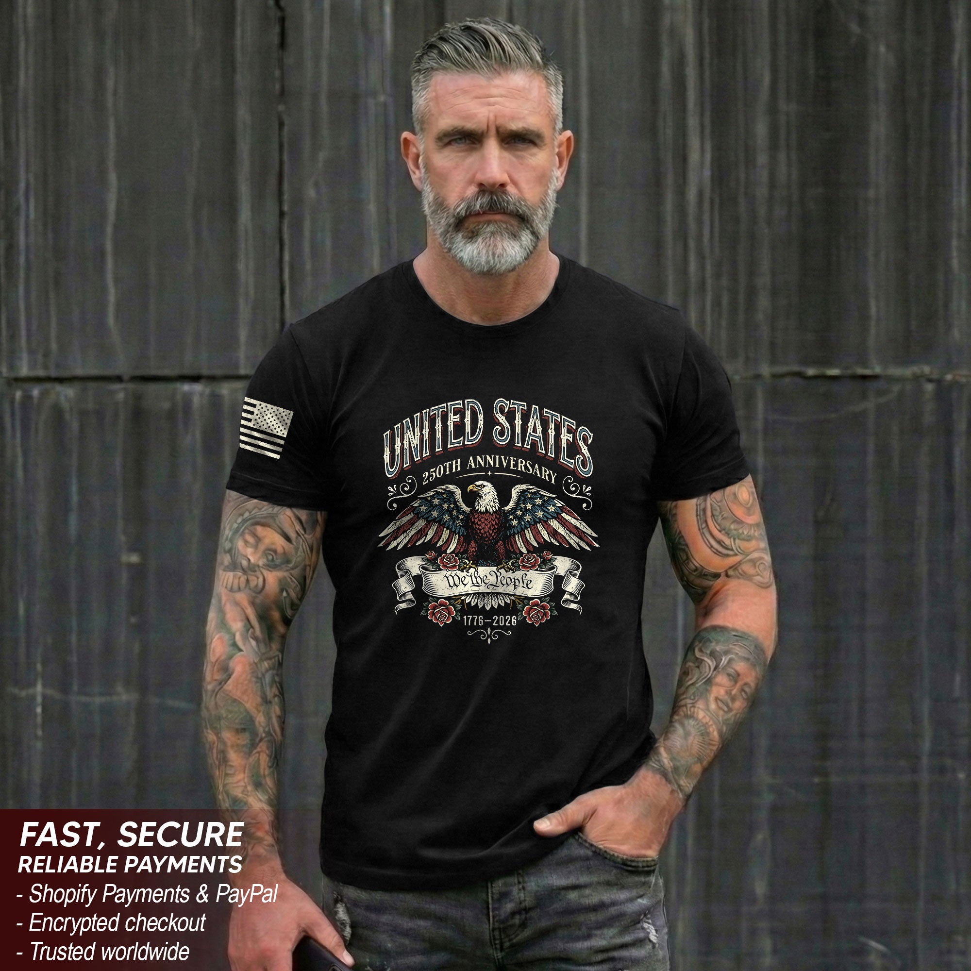 America 250th Semiquincentennial Shirt 1776–2026 Past and Present American Eagle Design