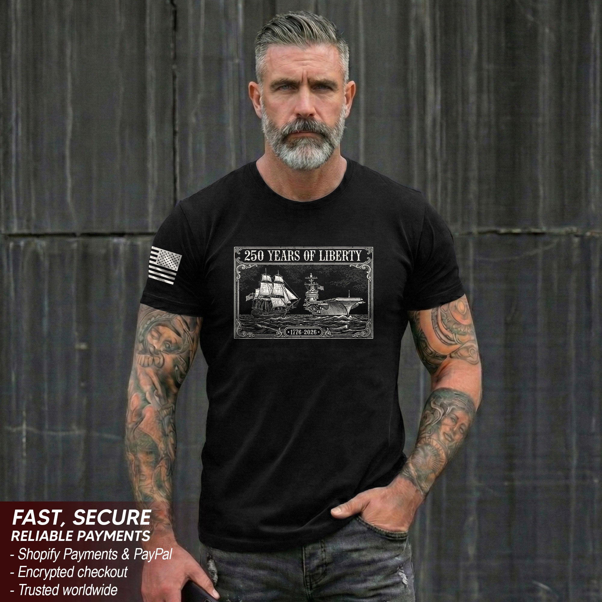American 250th Anniversary Shirt Patriotic Freedom Legacy Since 1776