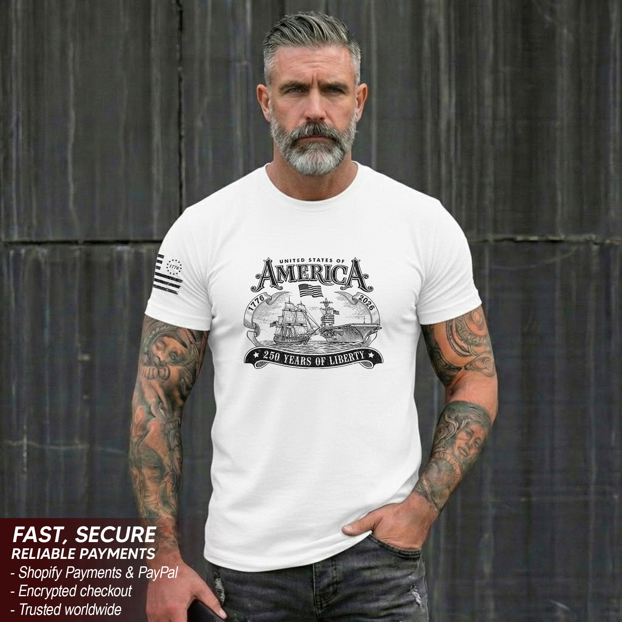 1776–2026 USA Semiquincentennial Freedom Heritage Patriotic Shirt