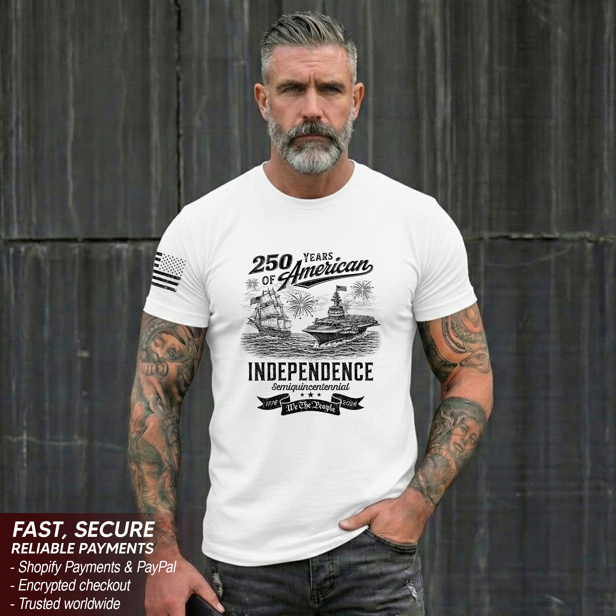 America 250 Years Freedom Journey Patriotic Celebration Shirt