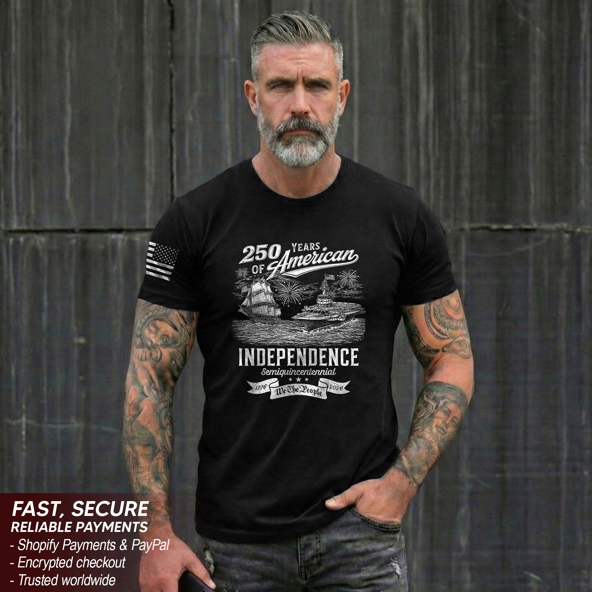 USA Independence 250th Anniversary Freedom Pride Shirt 1776–2026