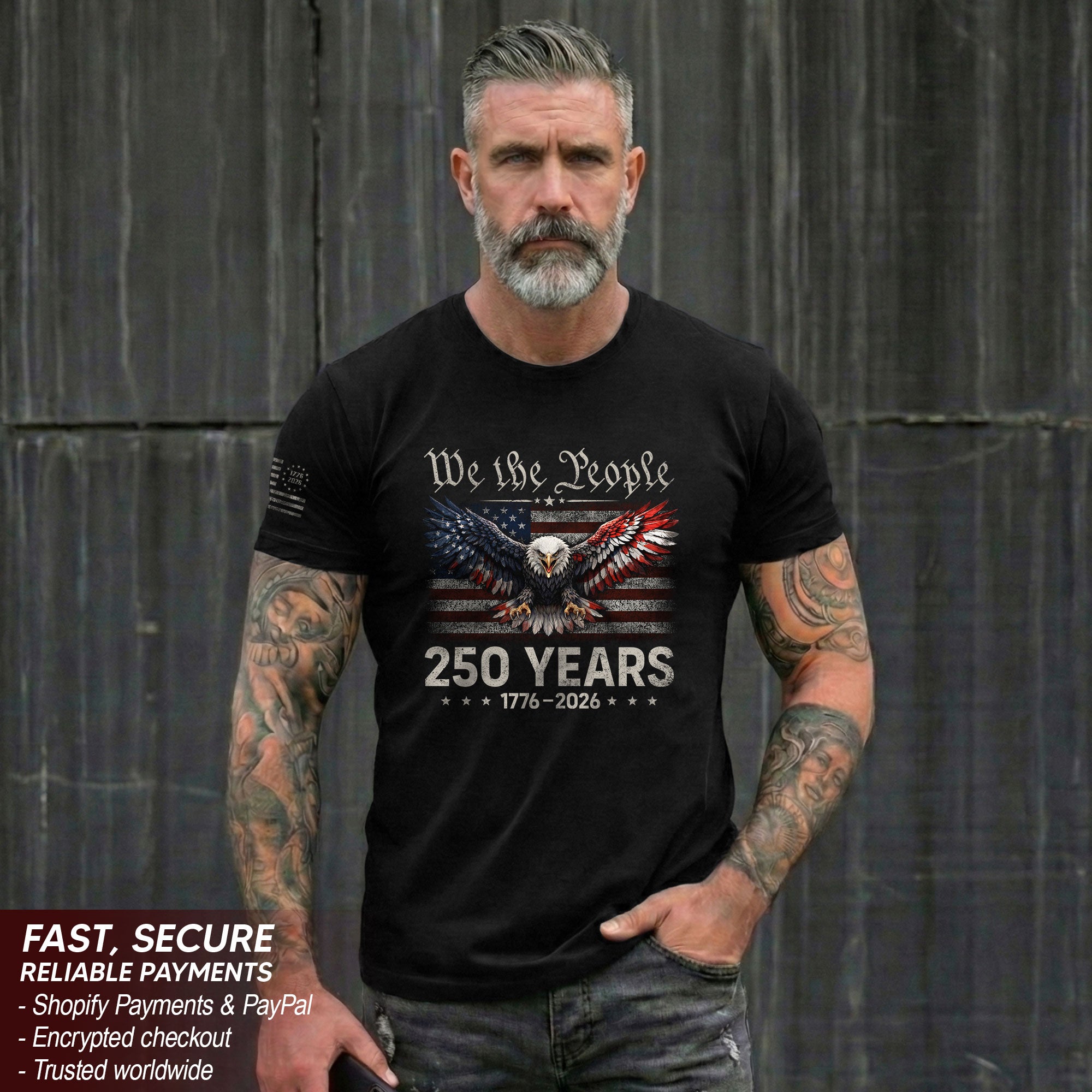 USA 250 Years Anniversary Shirt 1776–2026, Eagle Heritage Tribute