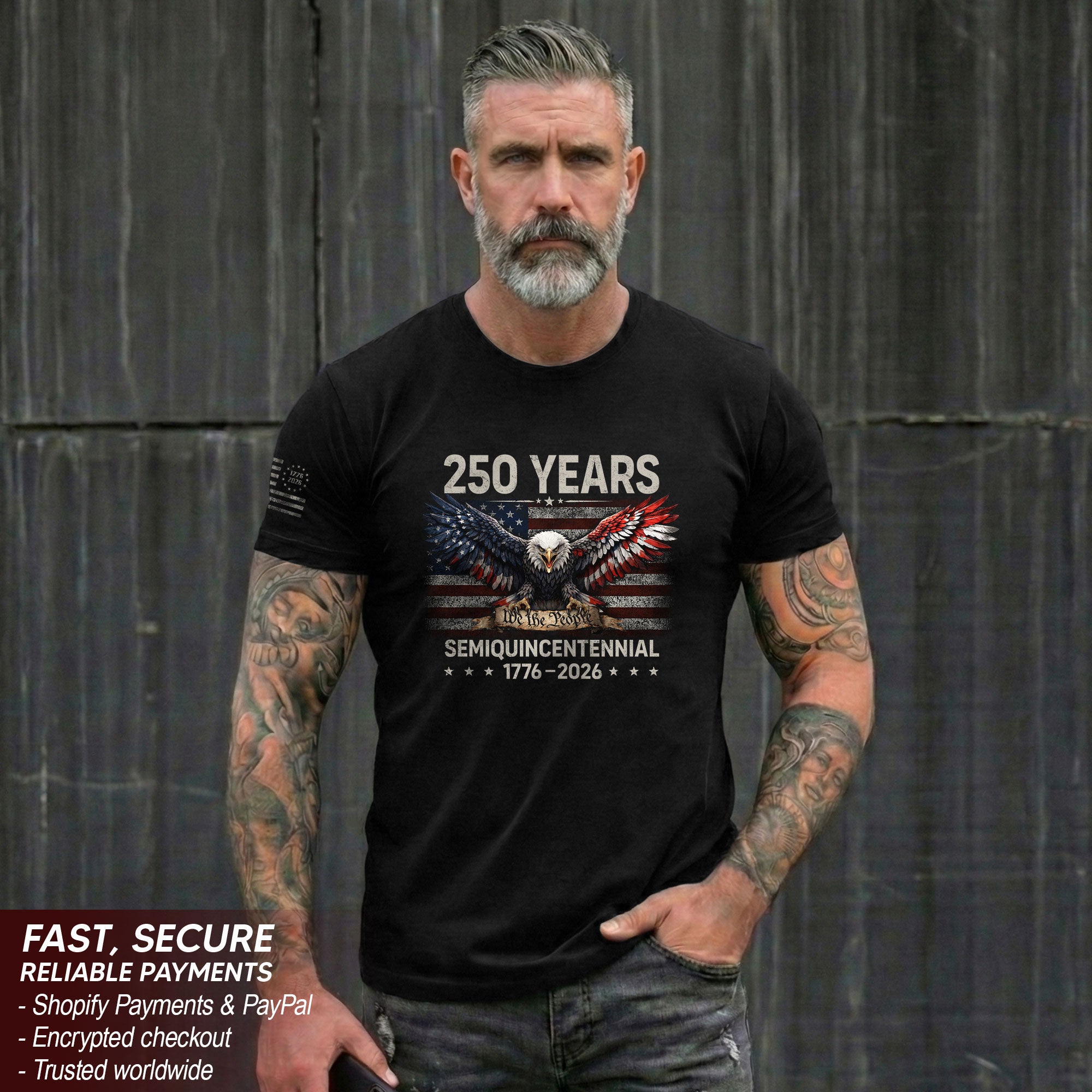 America 1776–2026 250th Anniversary Shirt, Eagle Spirit of Freedom