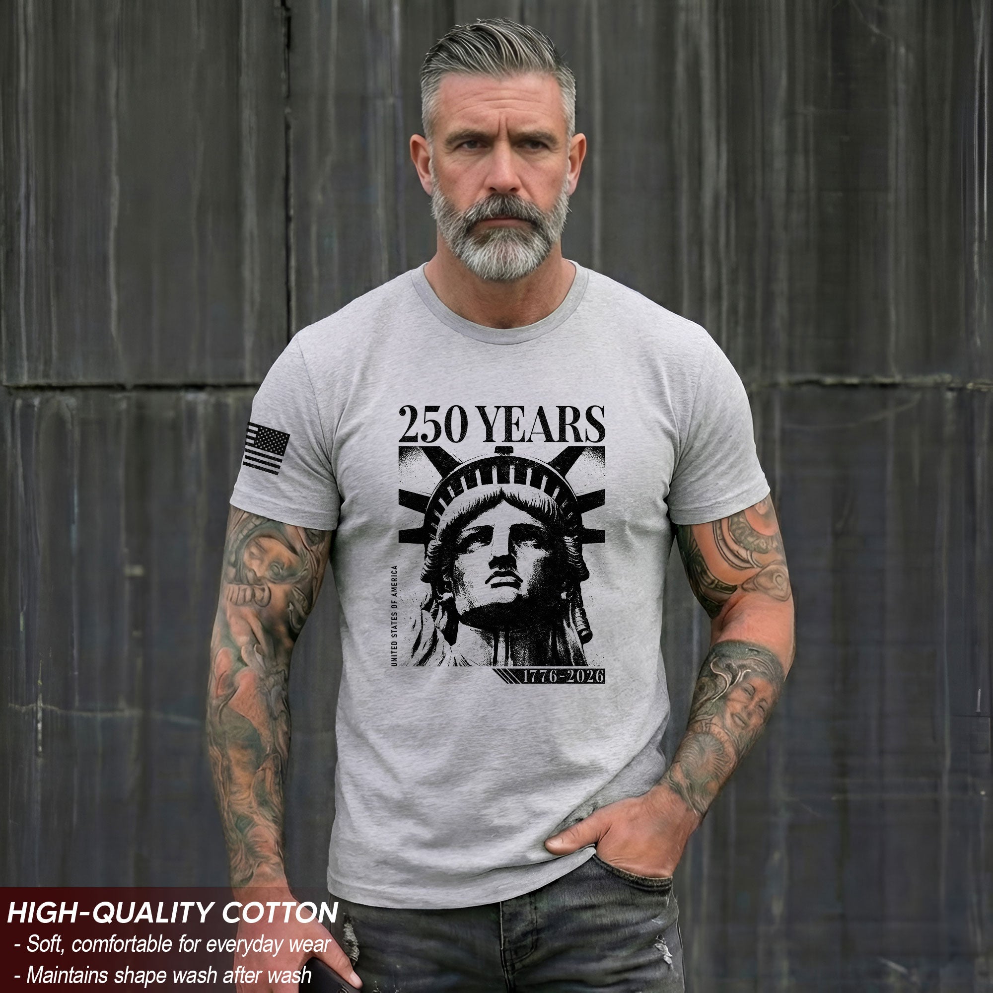 United States 250 Years Heritage Shirt 1776–2026 Freedom Commemorative