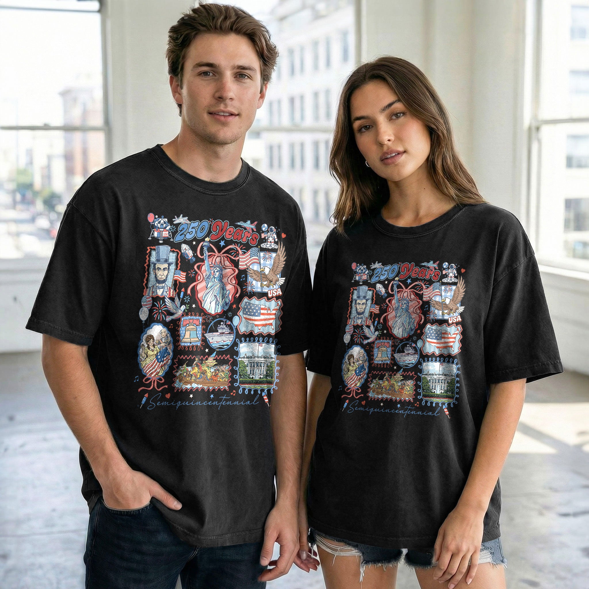 Vintage 1776-2026 USA Freedom Semiquincentennial Shirt - 250th Anniversary Retro Patriotic Gift