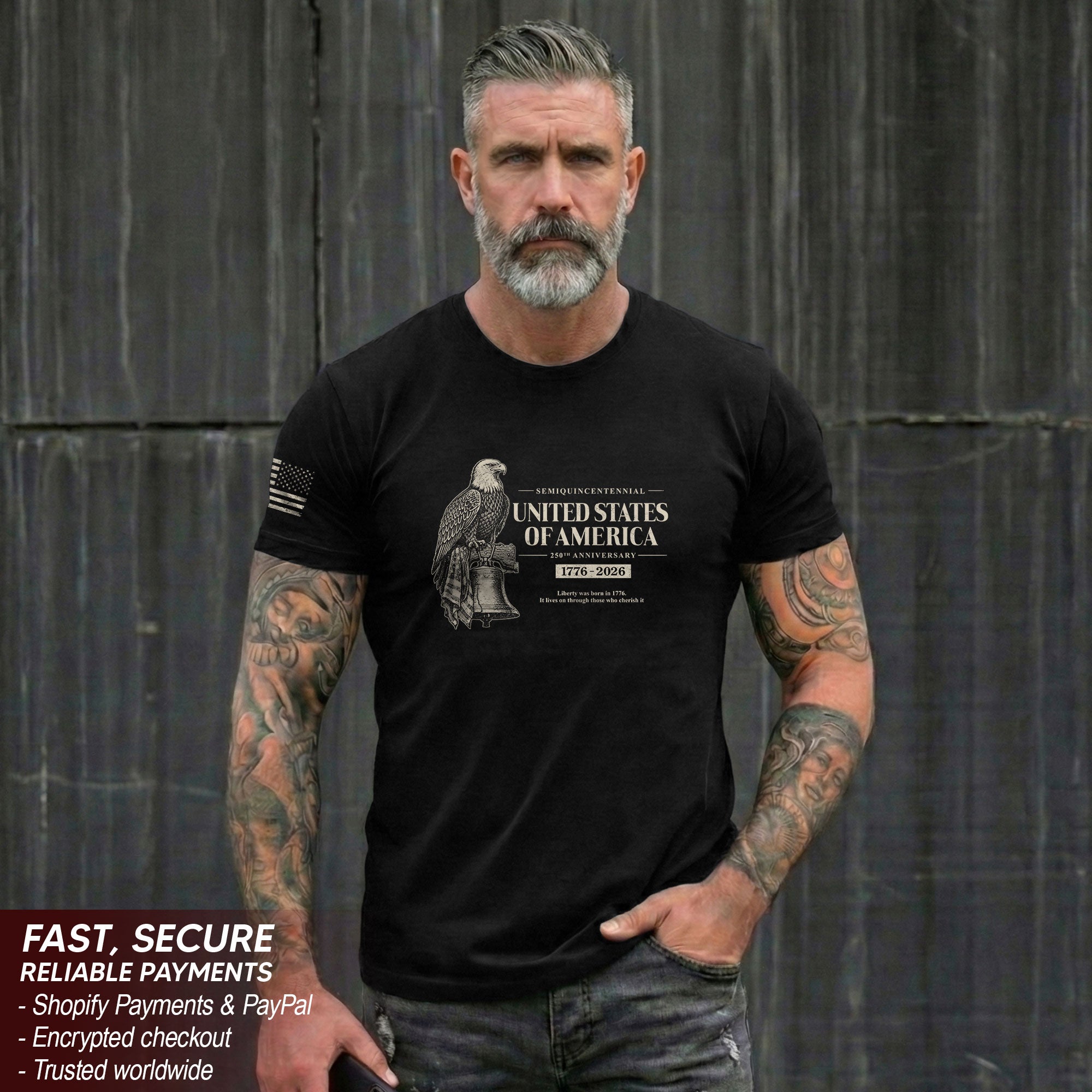 USA 250th Anniversary Shirt 1776–2026 Patriotic Freedom Celebration