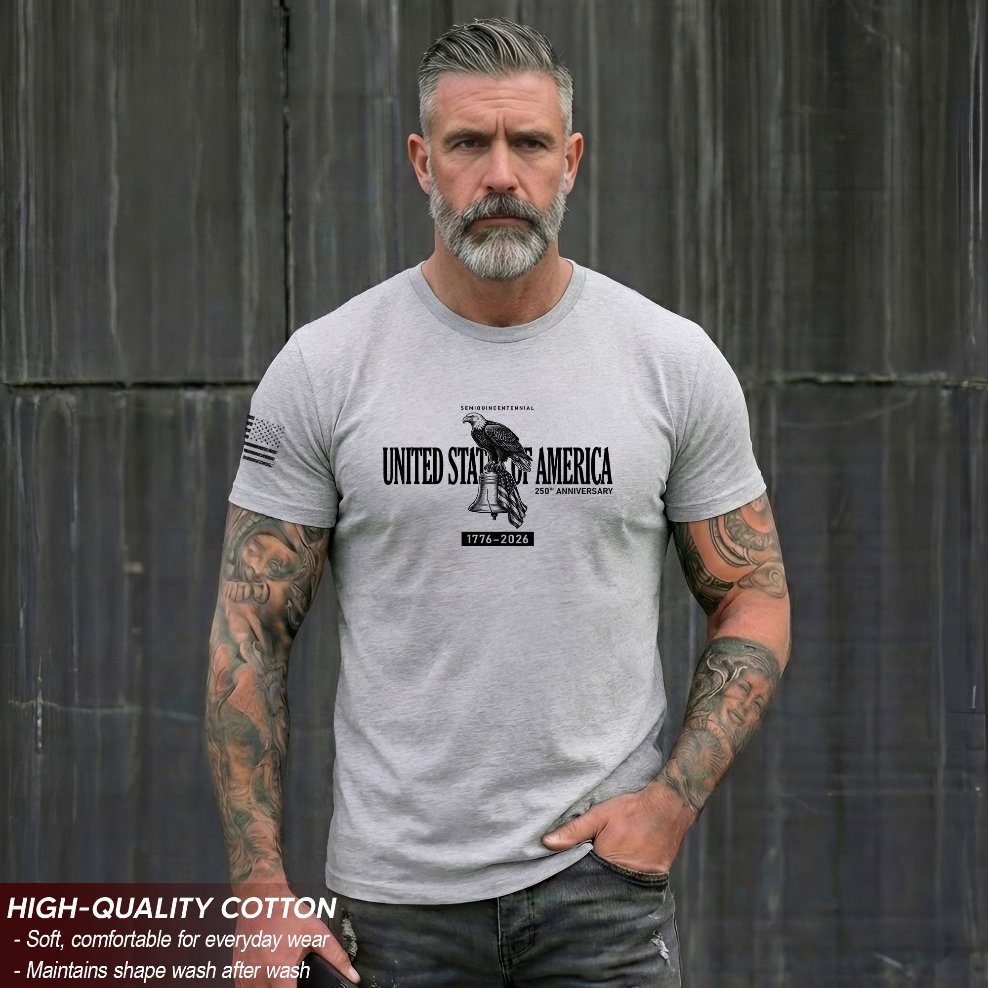 250 Years America Anniversary Milestone Shirt 1776–2026 Patriotic Heritage Apparel