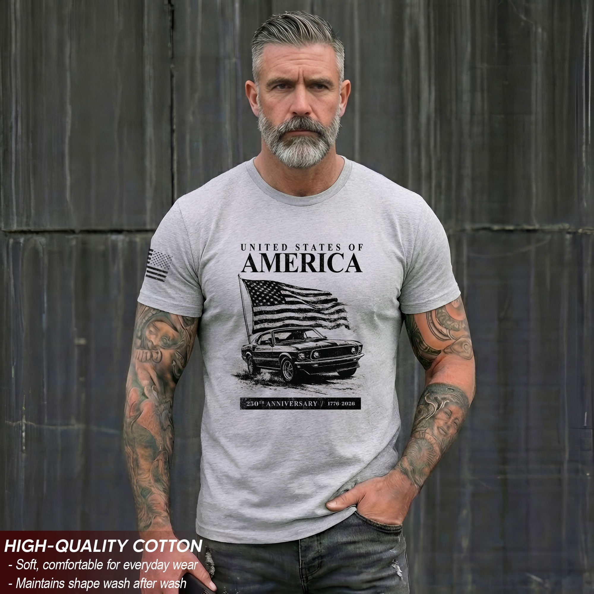 1776–2026 USA Independence Day 250 Years Shirt