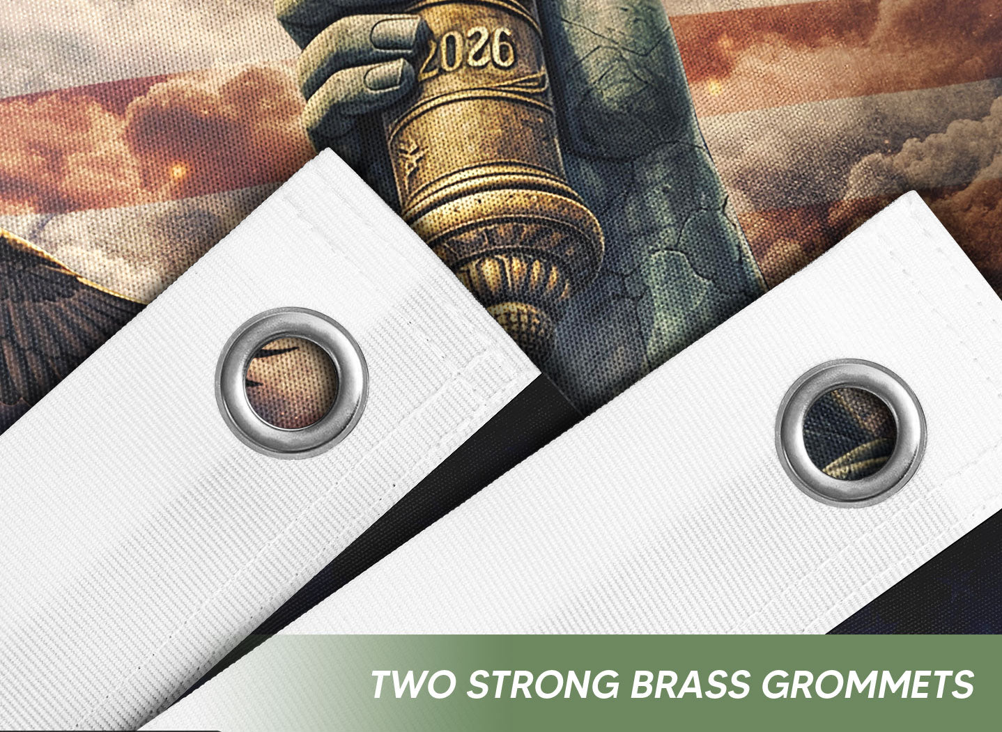 USA 250 Years Flag 1776–2026 – Statue of Liberty Torch & Eagle Patriotic Anniversary Flag