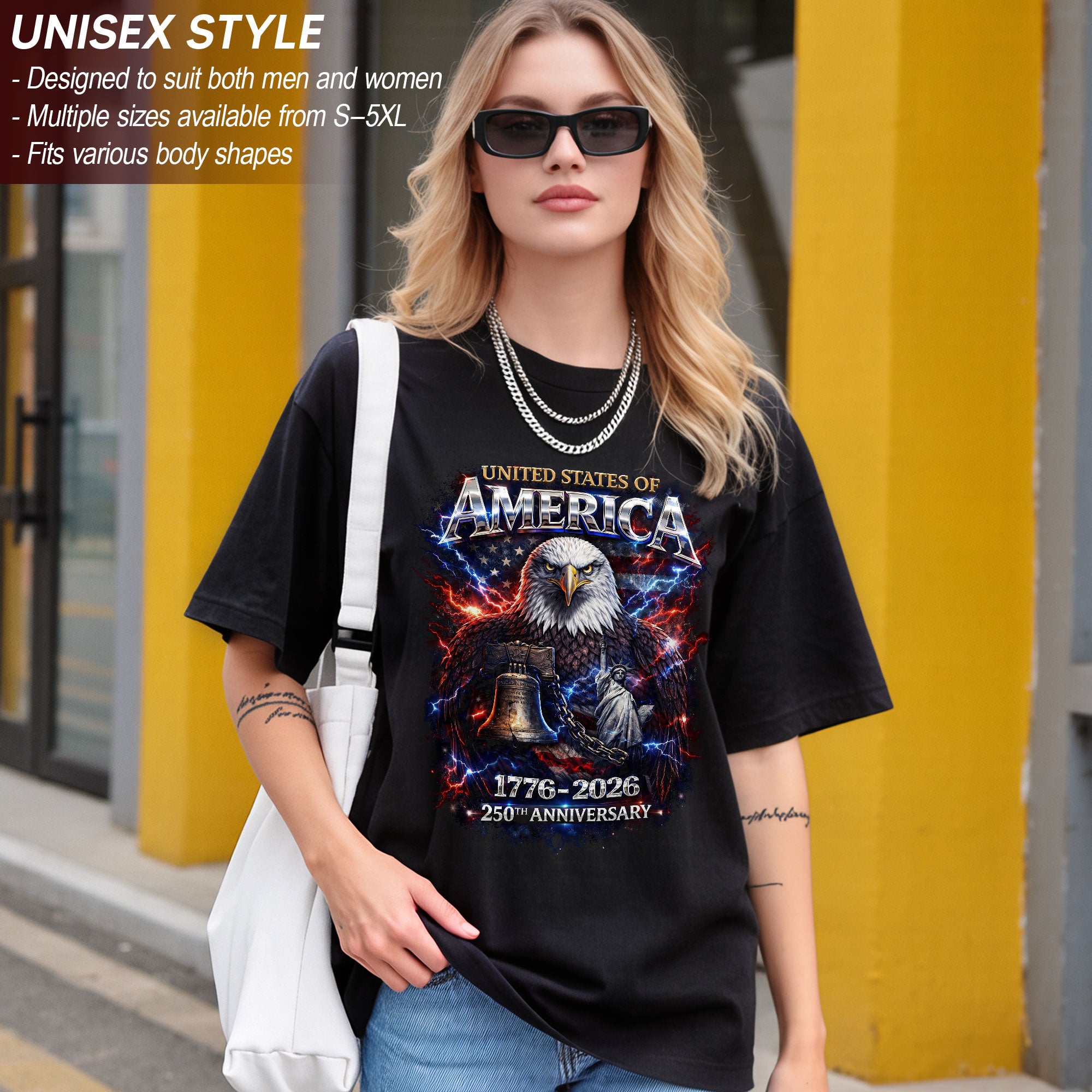United States of America 1776–2026 – 250th Anniversary Eagle Patriotic T-Shirt