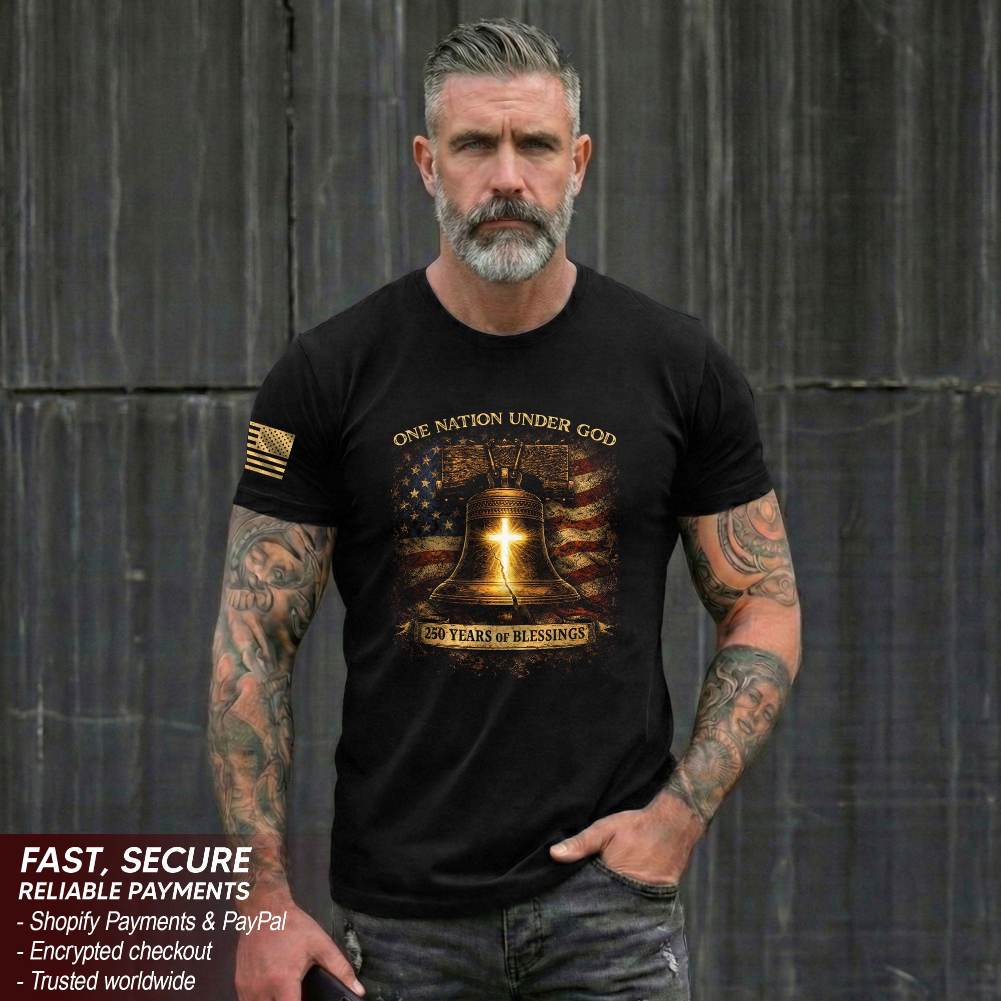 250 Years of Blessings We the People Have Had Enough T-Shirt - Eagle Flaming American Eagle Bold Statement Patriotic Tee