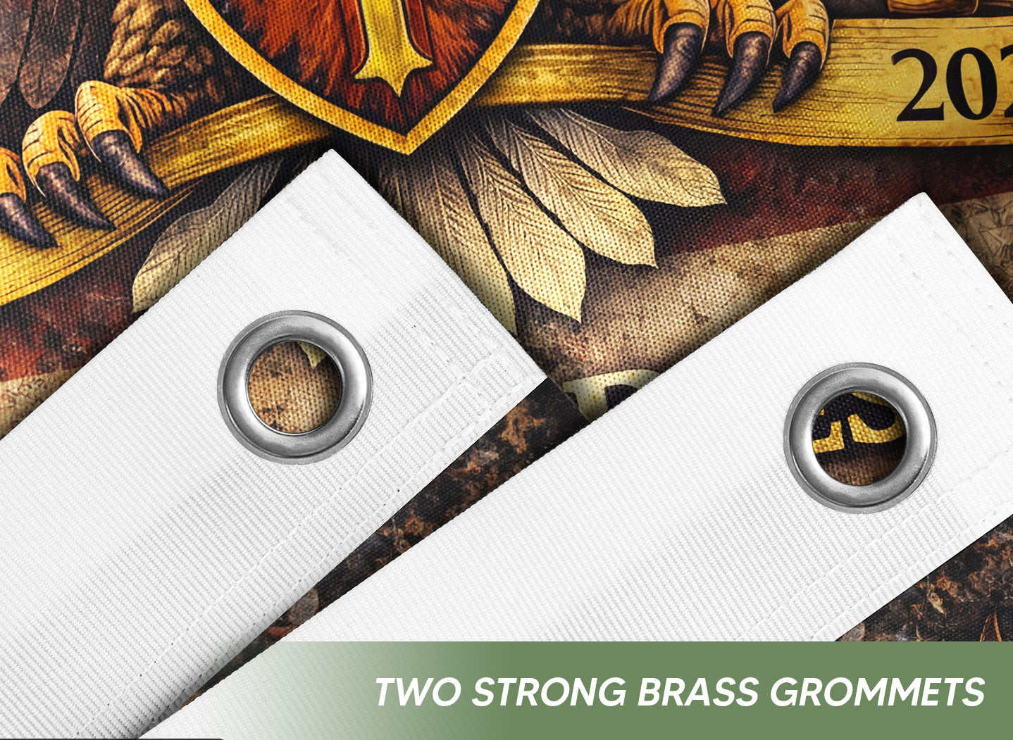 America 250th Anniversary Eagle Flag - One Nation Under God 250 Years Banner, Double Sided 1776-2026 Semiquincentennial Flag