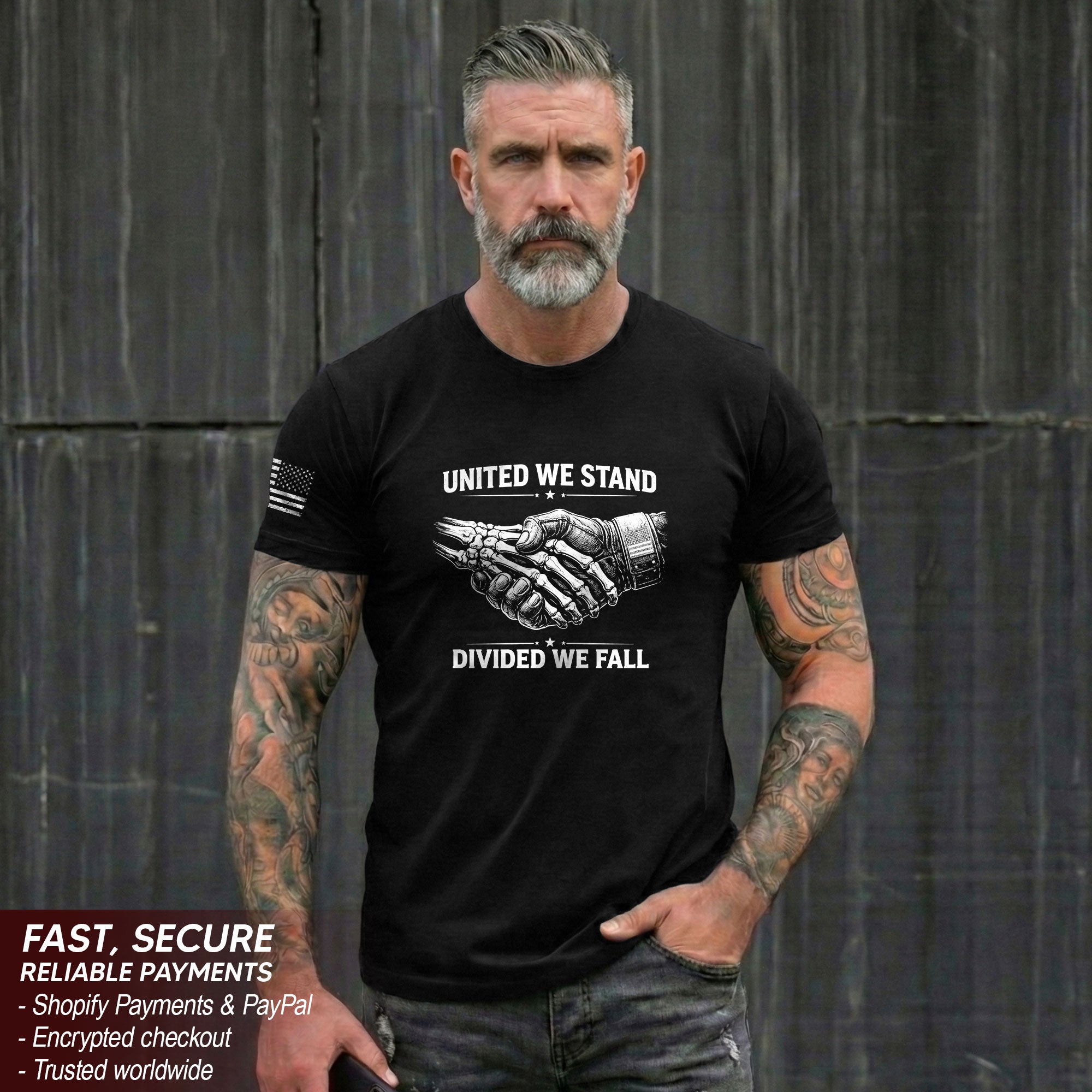 America 250th Anniversary Shirt - United We Stand Divided We Fall T-Shirt, 1776-2026 250 Years Patriotic Unity Tee