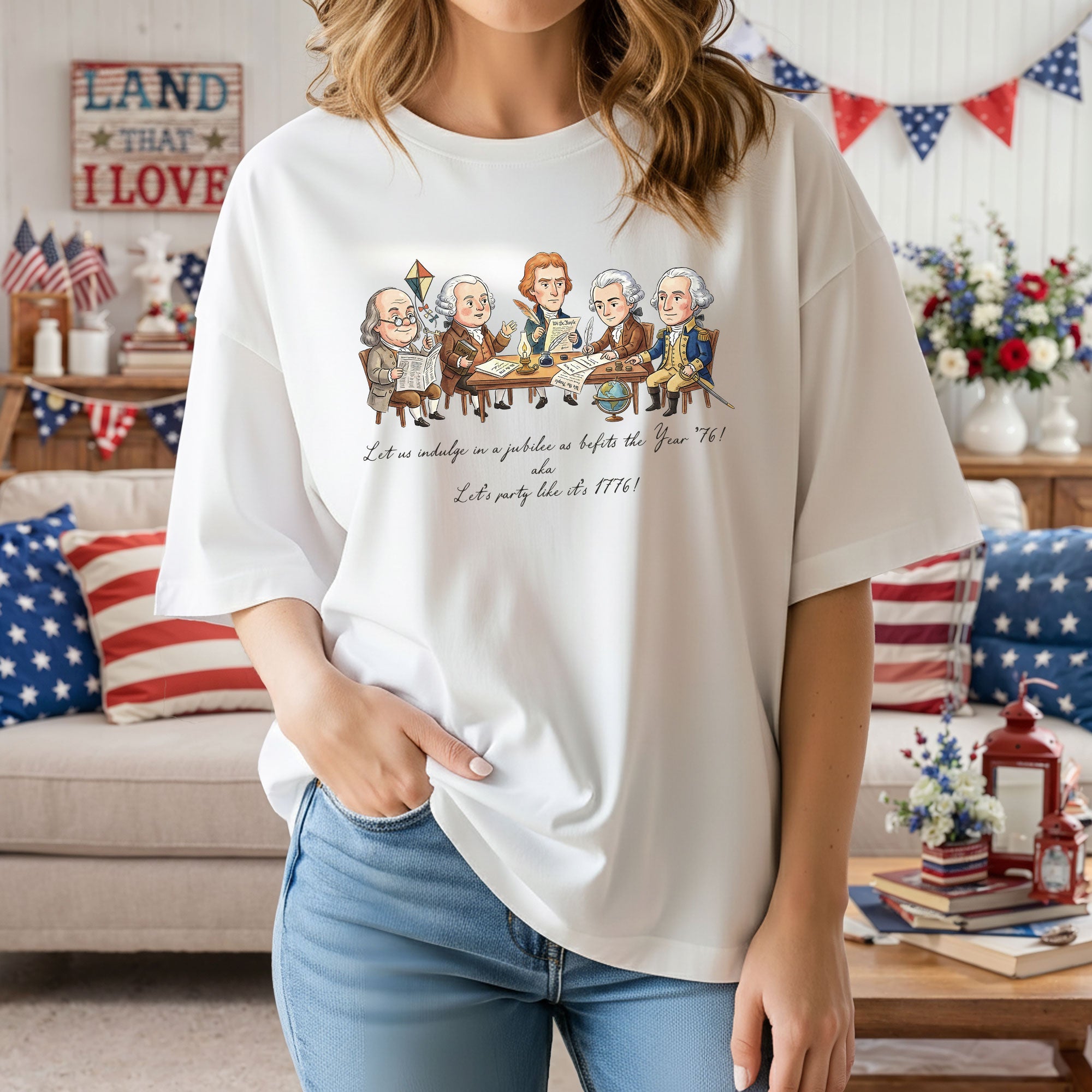 Funny 1776 Founding Fathers Shirt Patriotic Vintage 250th Anniversary