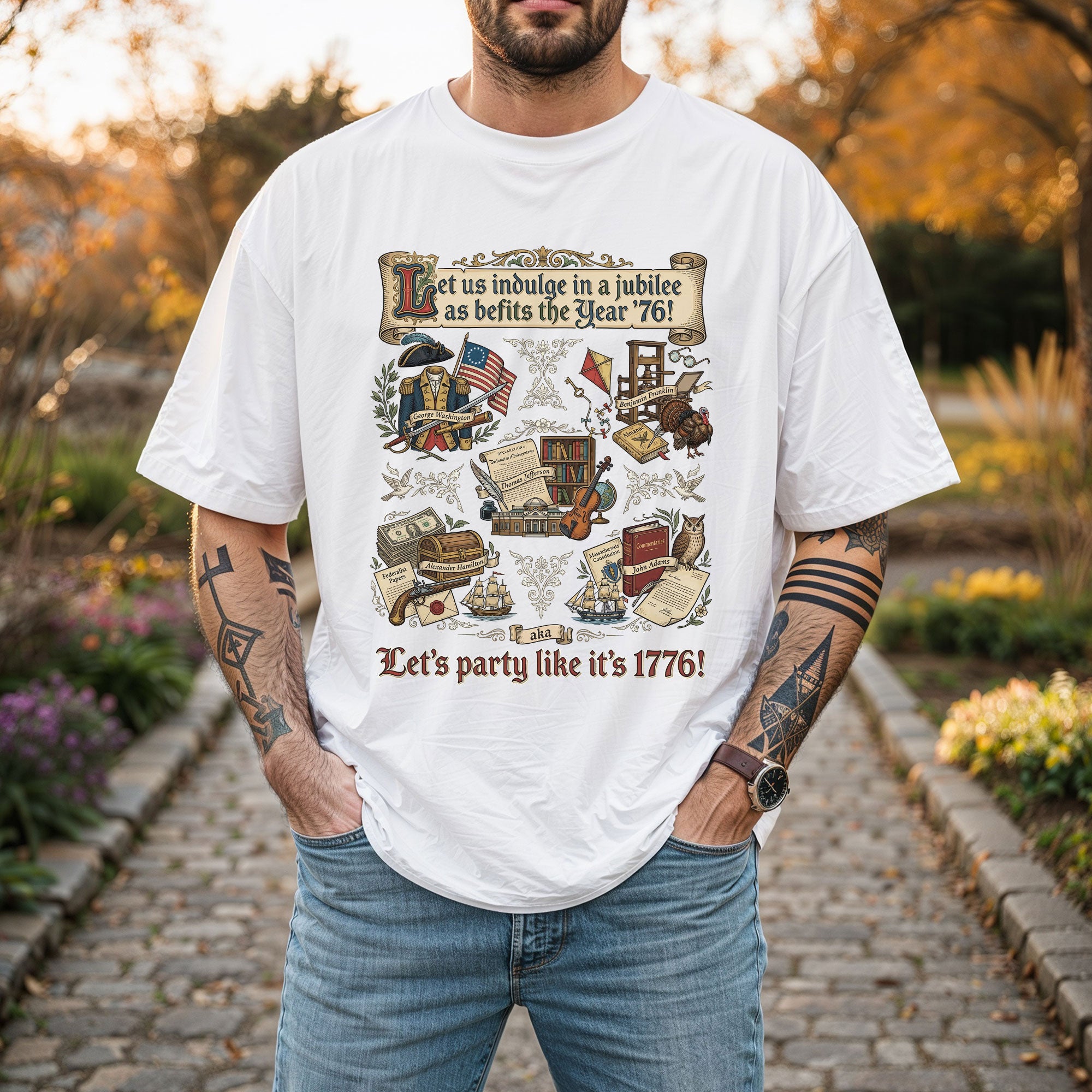 Vintage 1776 Patriotic Shirt American Heritage Collage Soft Aesthetic