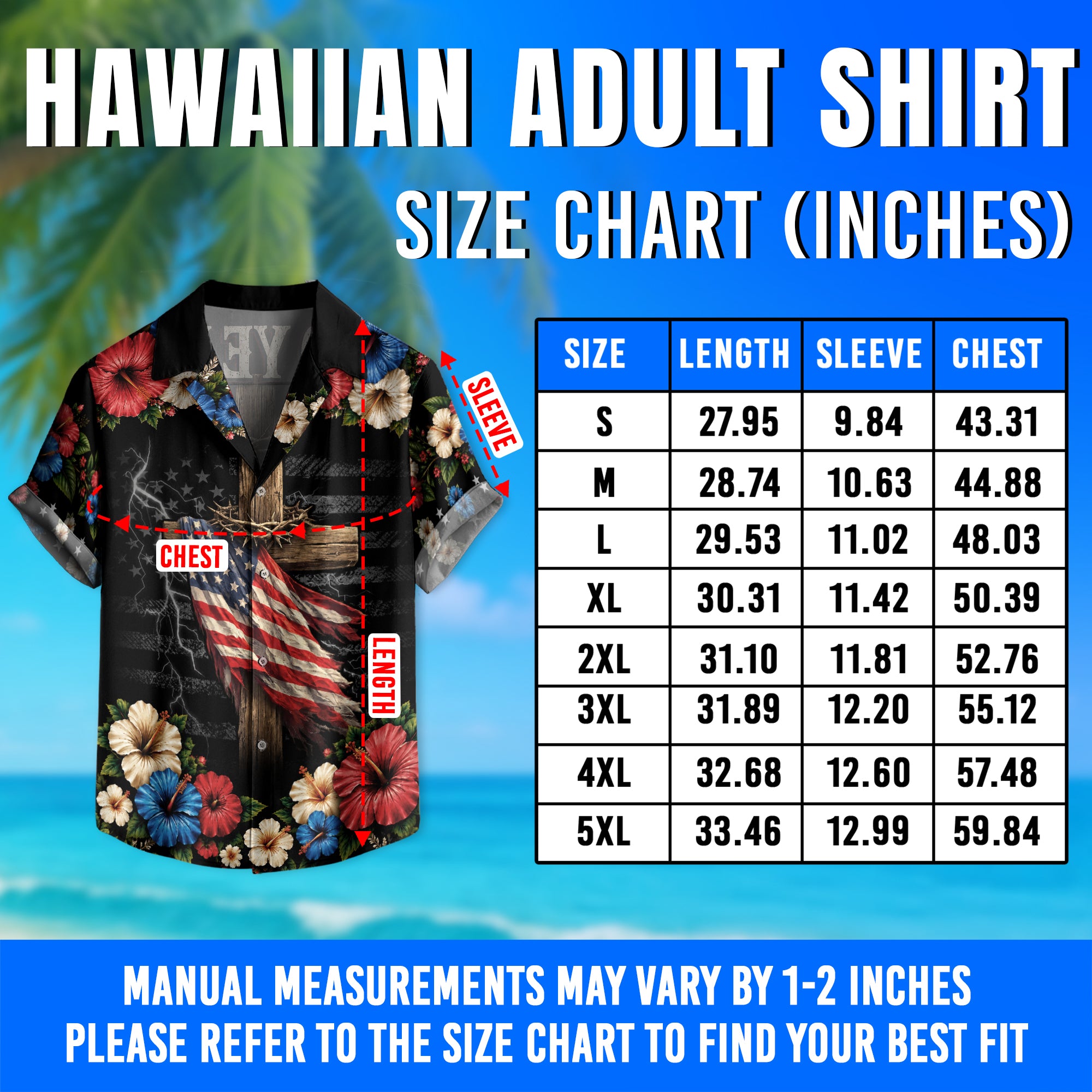 Hawaiian Shirt Christian Under God Cross US Flag 1776 2026 Patriotic Floral