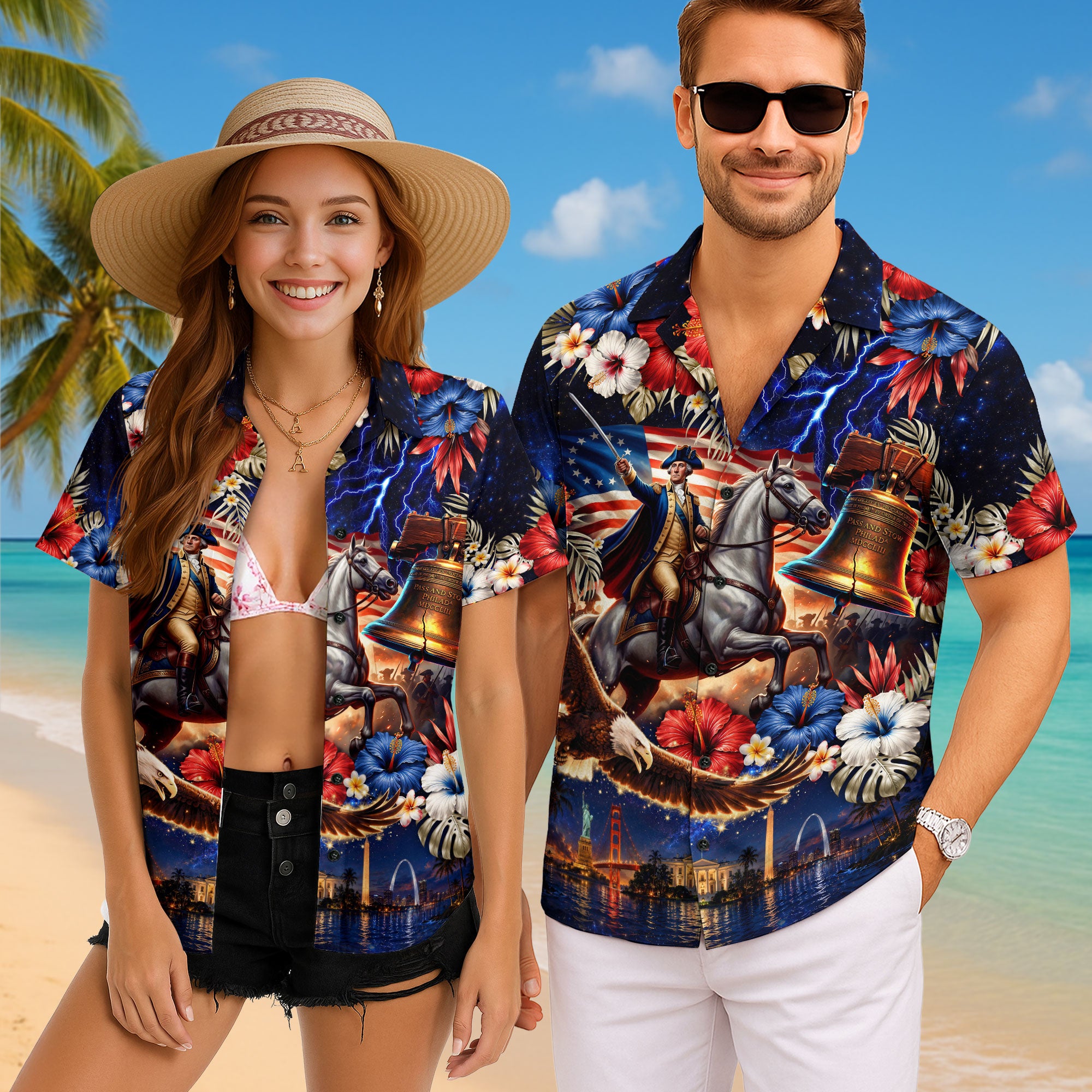 United States Of America 250 Years Hawaiian Shirt Patriotic Eagle Independence Day
