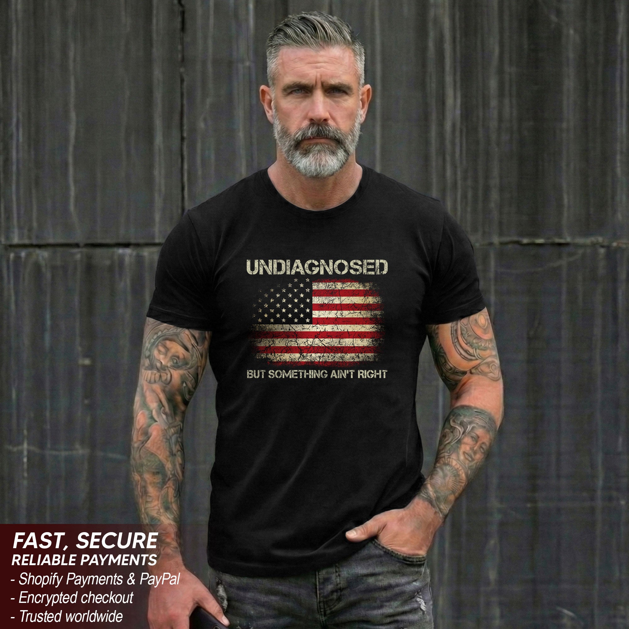 Undiagnosed But Something Ain't Right Tshirt - American Flag Chronic Illness Tee