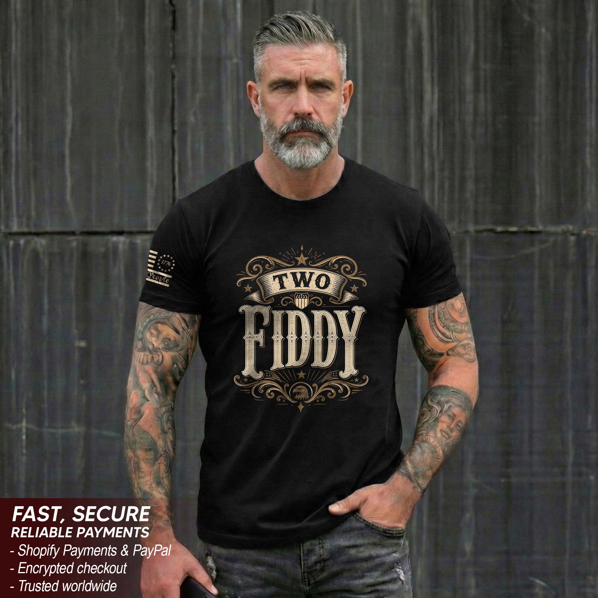 American Legacy 250th Anniversary Tee - Classic Two Fiddy Heritage Graphic Cotton Apparel