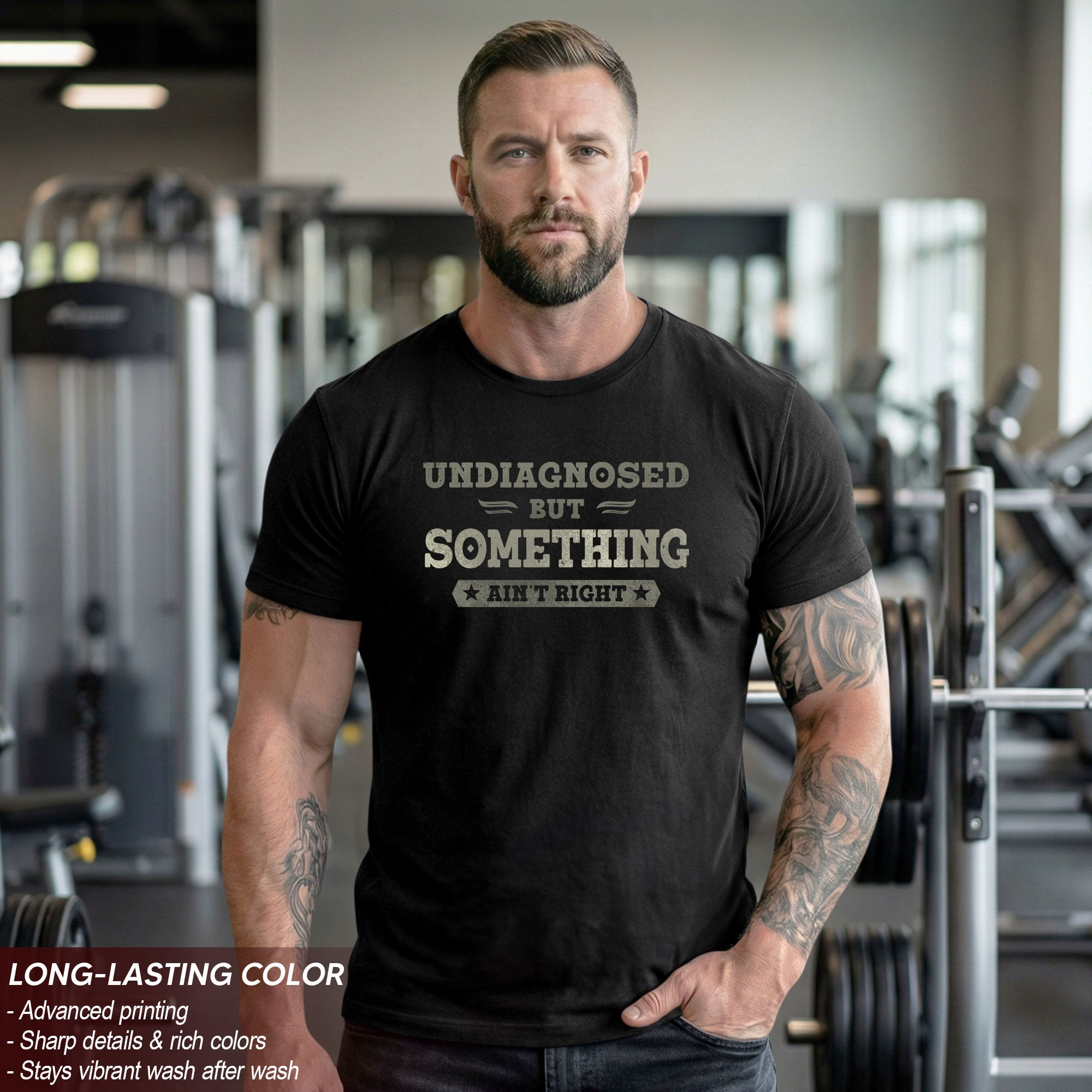 Undiagnosed But Something Ain't Right Shirt | Funny Sarcastic Humorous Graphic Tee 2D