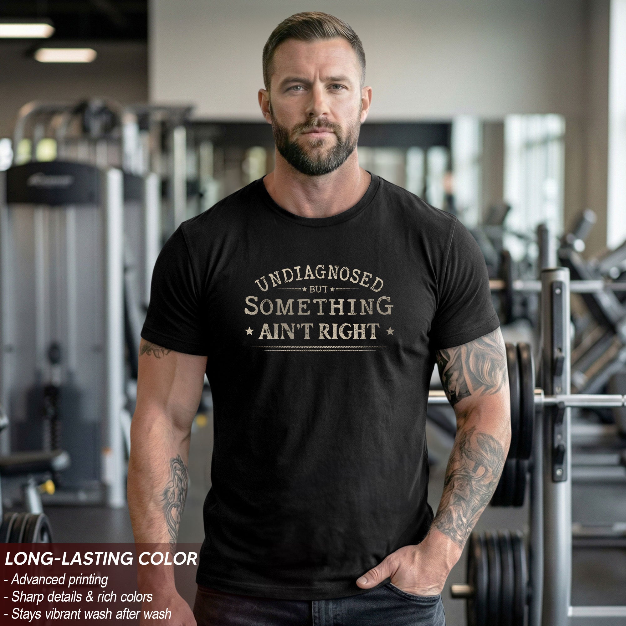 Undiagnosed But Something Ain't Right Shirt Funny Sarcastic Quote Vintage Graphic Tee