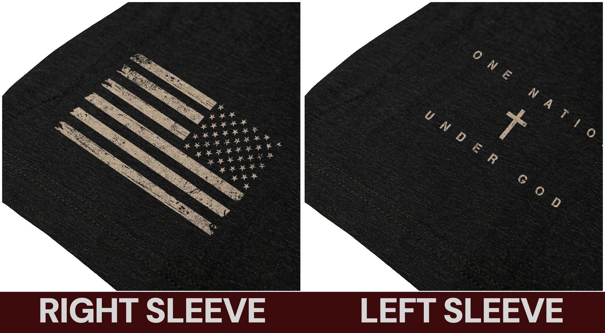 One Nation Under God T-Shirt – Crown & Cross Edition - Rust Field Wear