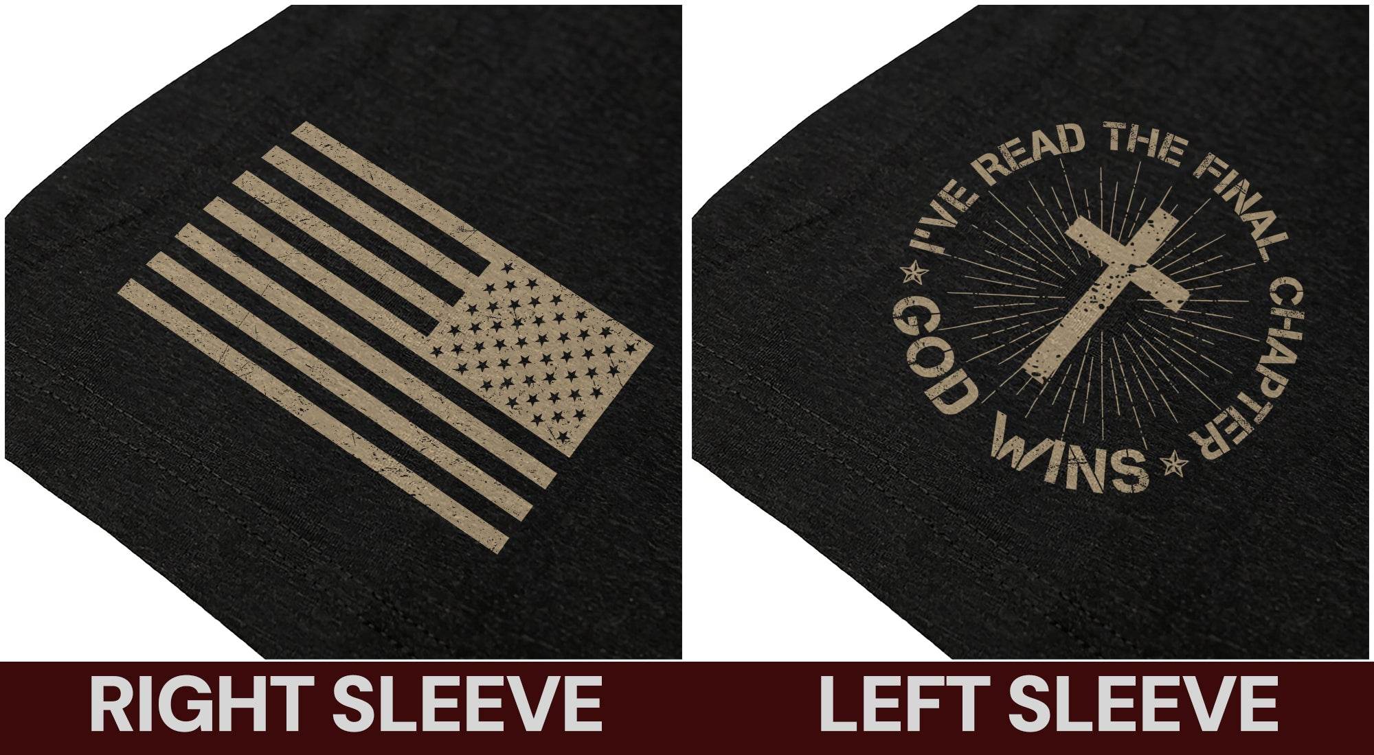God Wins Final Chapter American Flag T-Shirt - Rust Field Wear