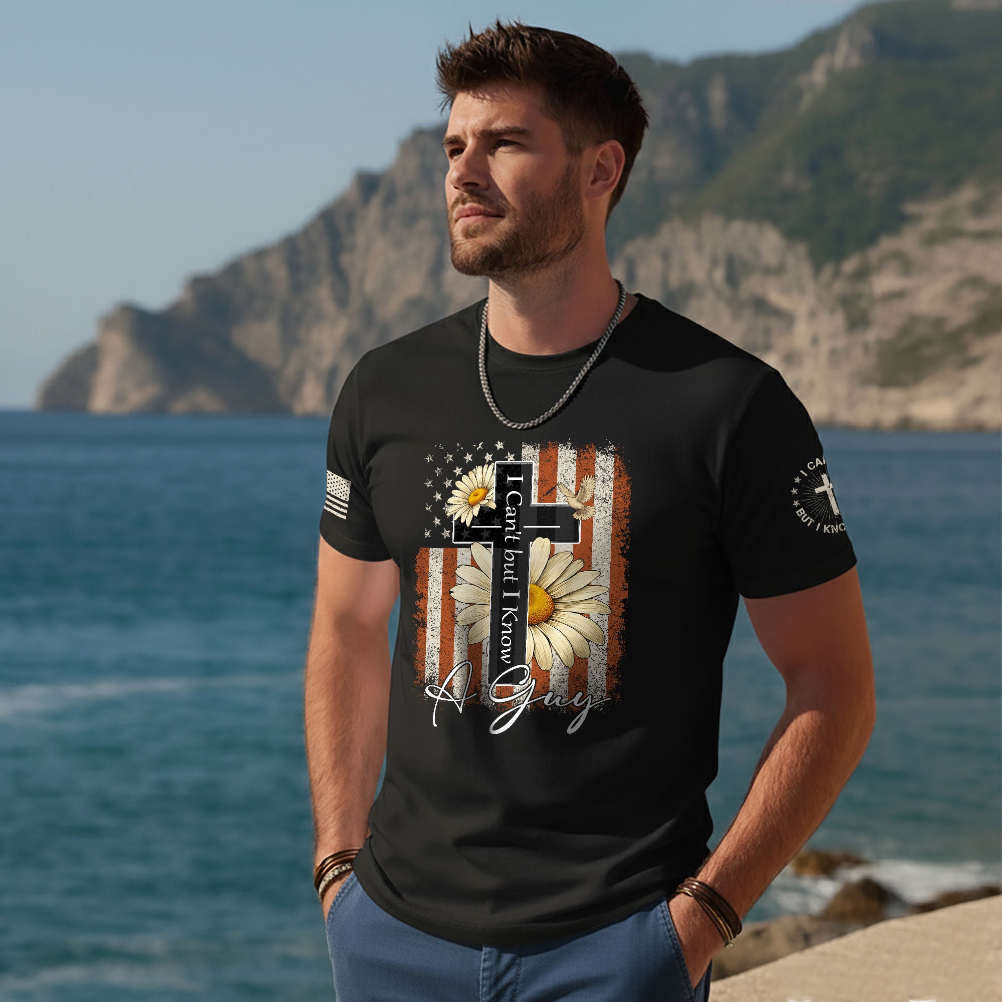 I Can’t But I Know A Guy Floral Faith T-Shirt
