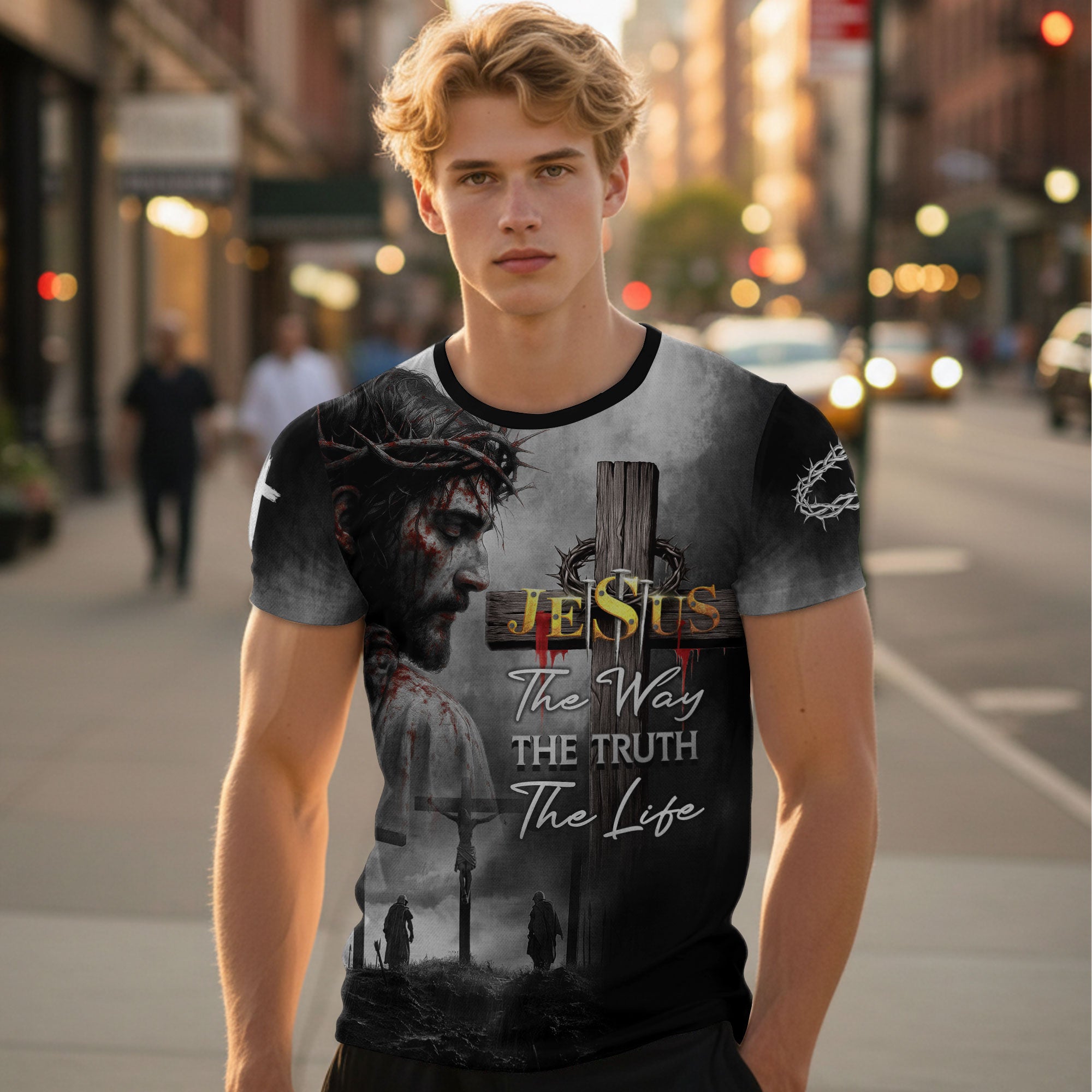 Jesus The Way The Truth The Life Blood Redemption Christian Shirt