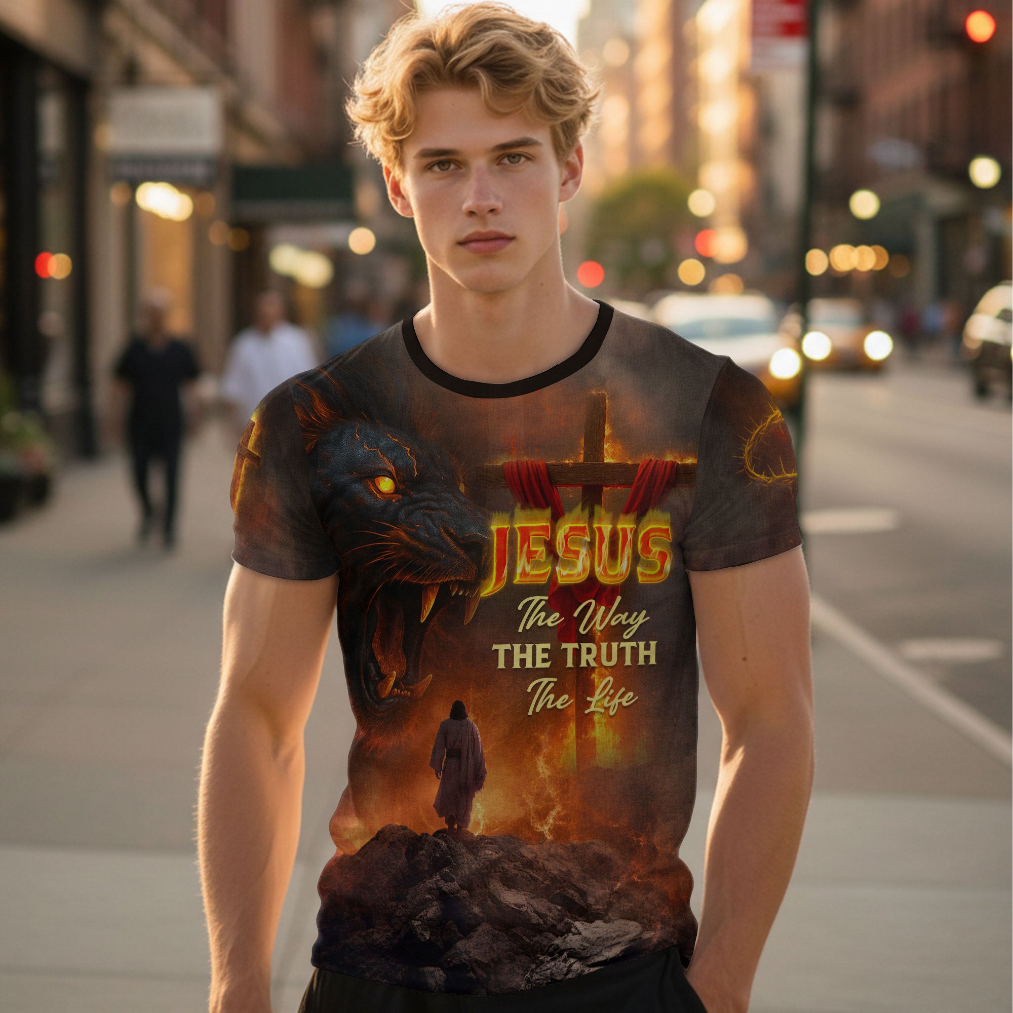 Jesus The Way The Truth The Life Lion of Judah T-Shirt