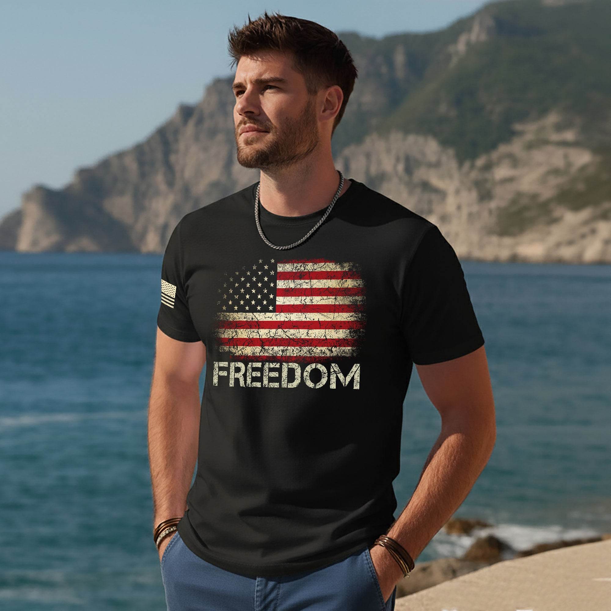 'Freedom' American Legacy T-Shirt - Rust Field Wear