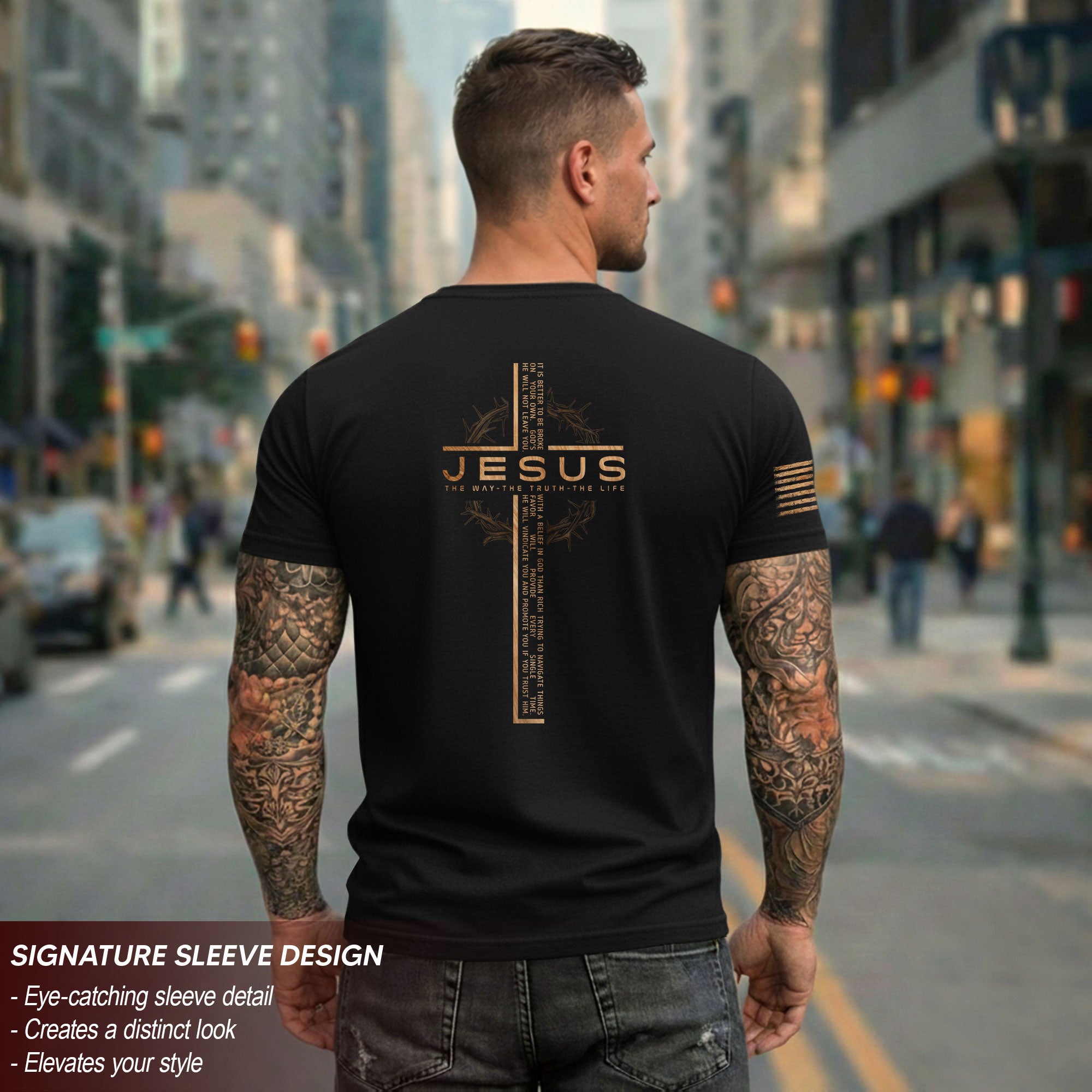 Jesus Cross Bible Verse Christian T-Shirt