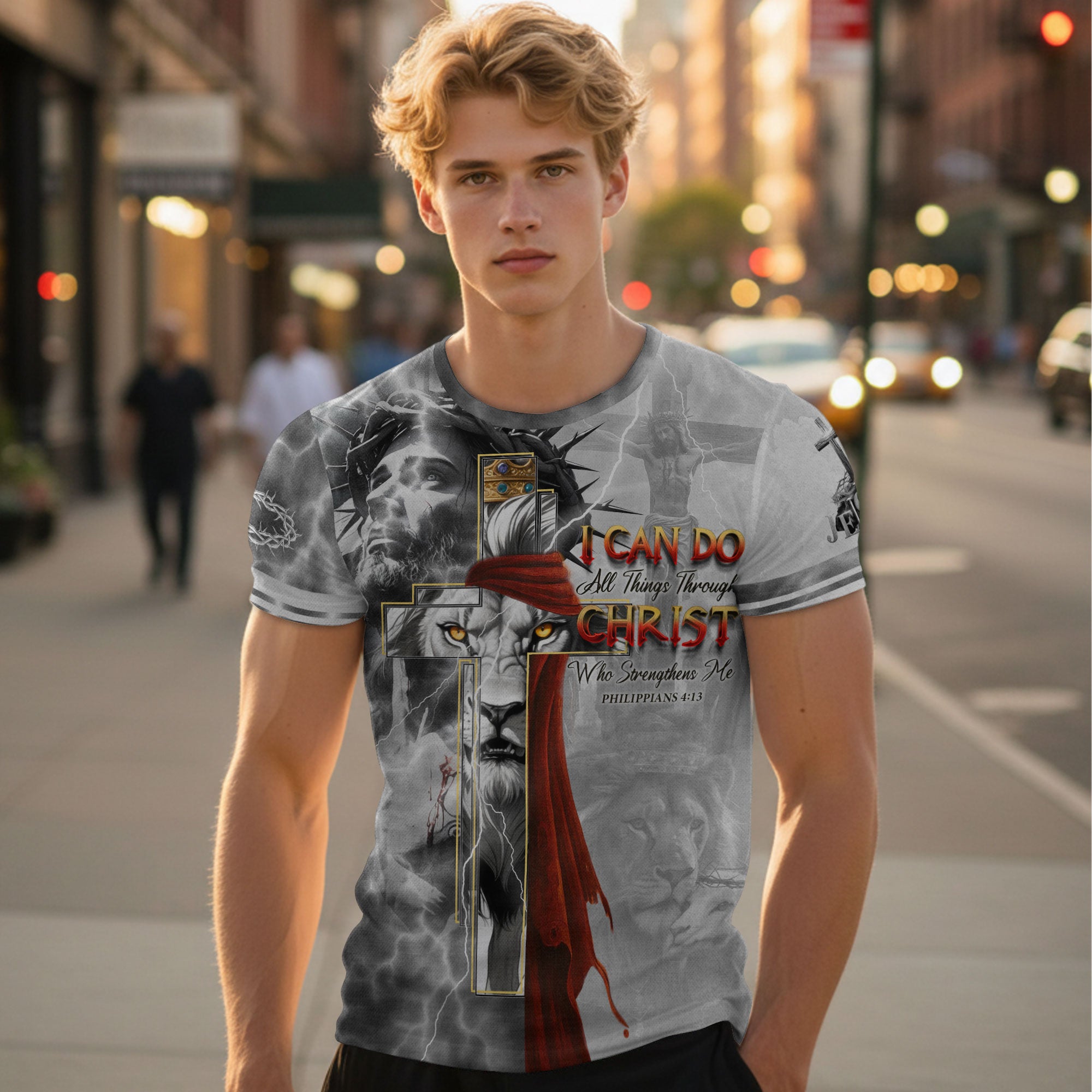 I Can Do All Things Through Christ Lion of Judah Christian T-Shirt